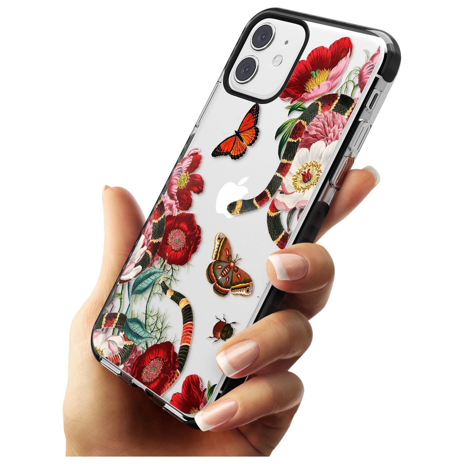 Botanical Snake Pink Fade Impact Phone Case for iPhone 11 Pro Max