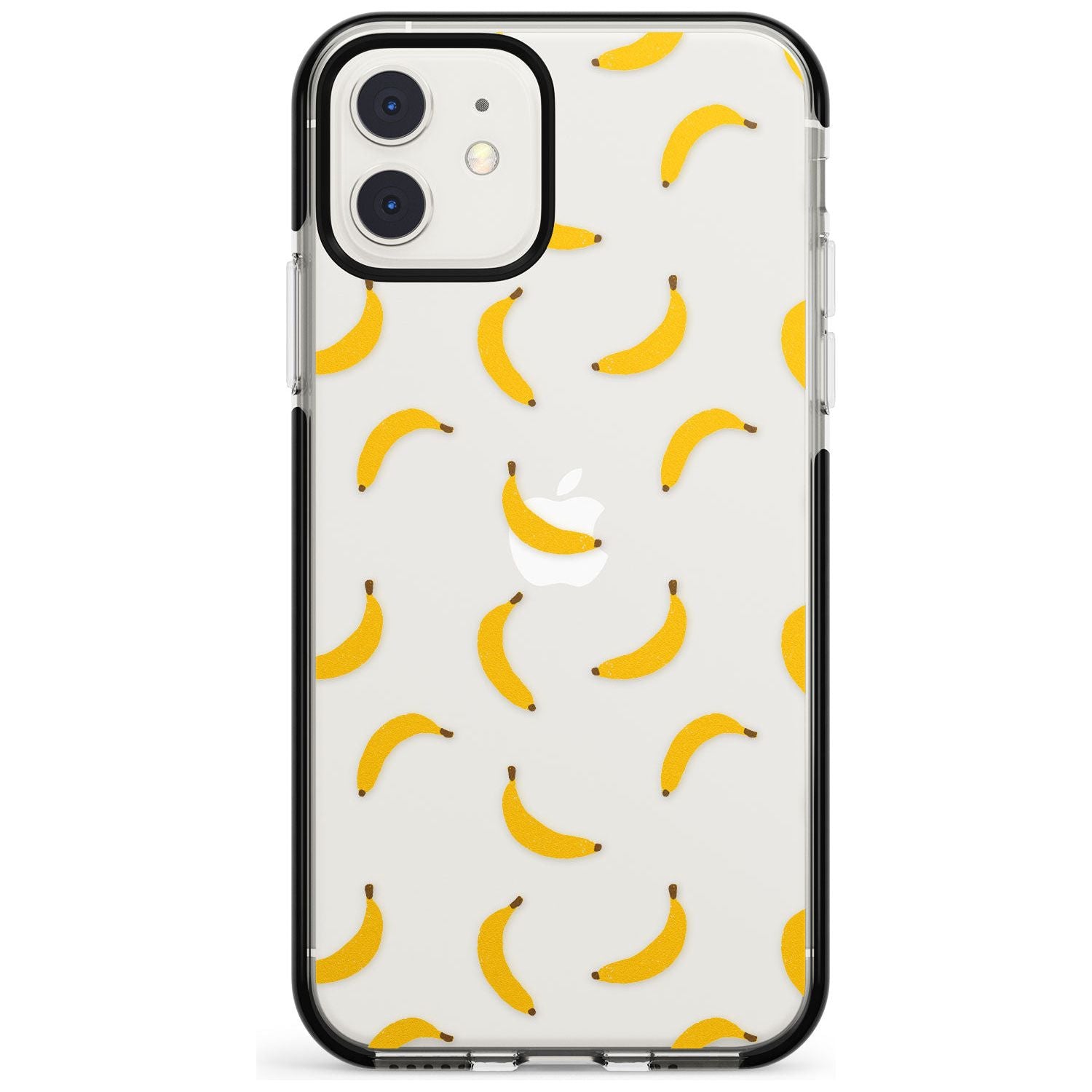 Banana Pattern iPhone Case Black Impact Phone Case - Case Warehouse