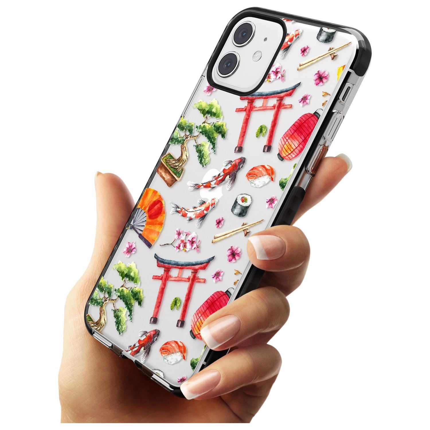 Mixed Japanese Watercolour Pattern iPhone Case Phone Case - Case Warehouse