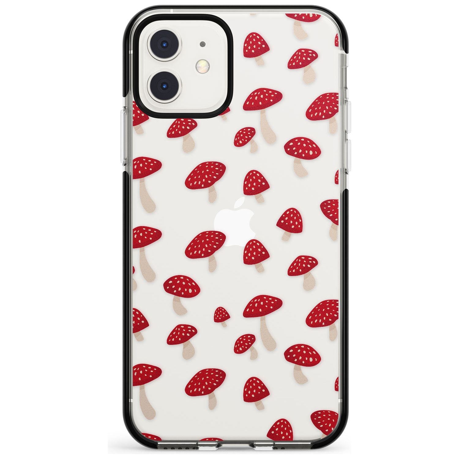 Magical Mushrooms Pattern Black Impact Phone Case for iPhone 11 Pro Max
