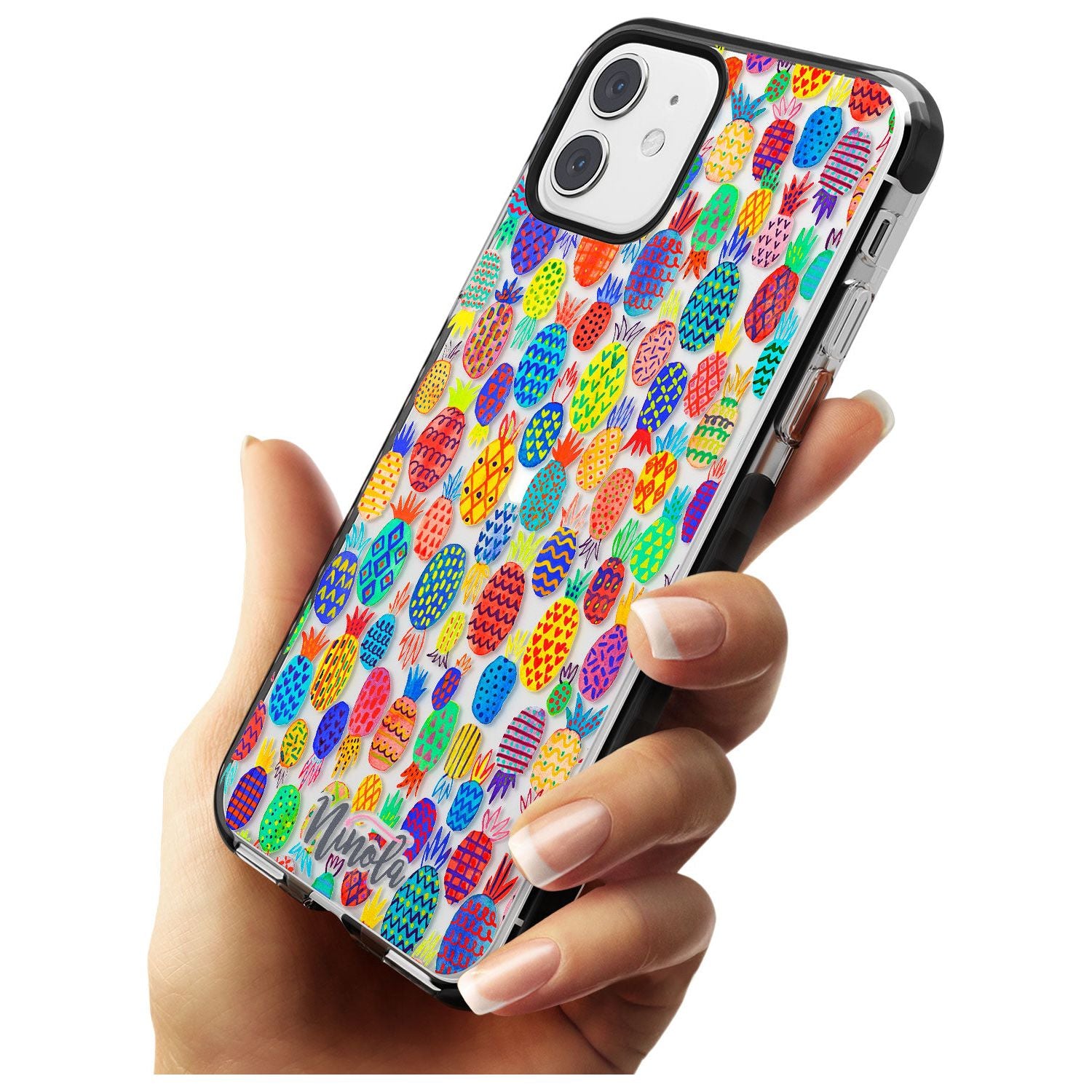 Cute Pineapples Black Impact Phone Case for iPhone 11
