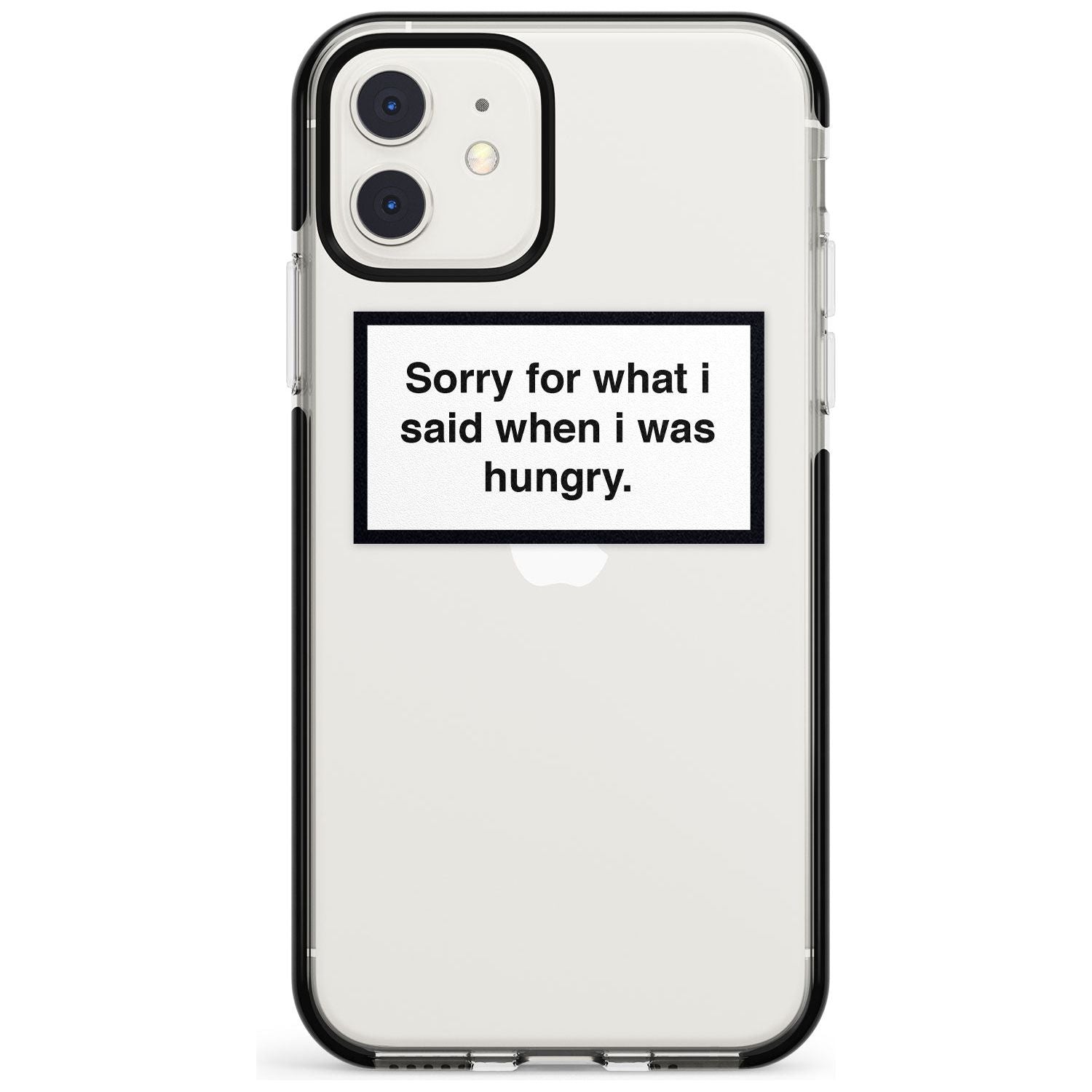 Sorry for what I said iPhone Case Black Impact Phone Case - Case Warehouse