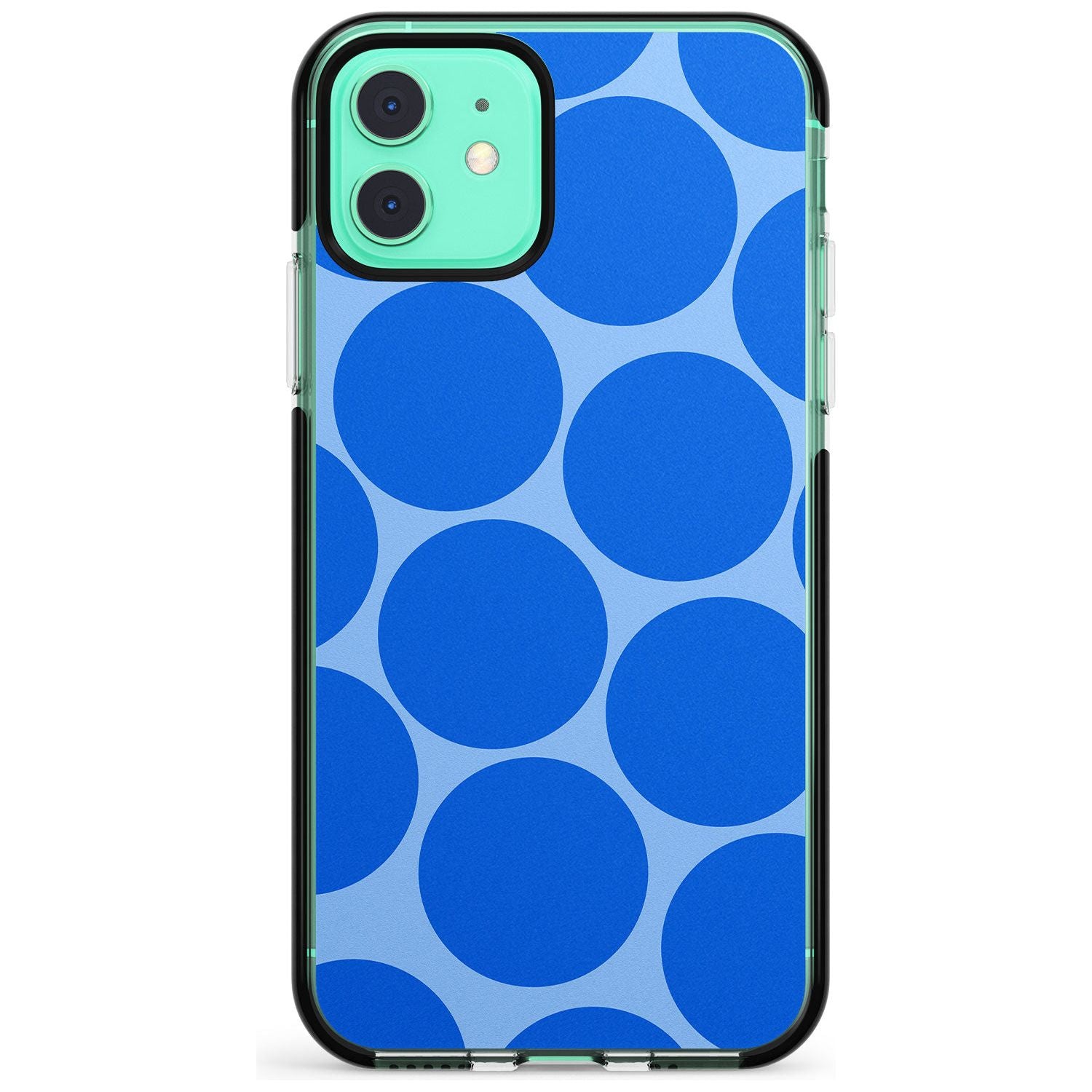 Abstract Retro Shapes: Blue Dots Pink Fade Impact Phone Case for iPhone 11 Pro Max