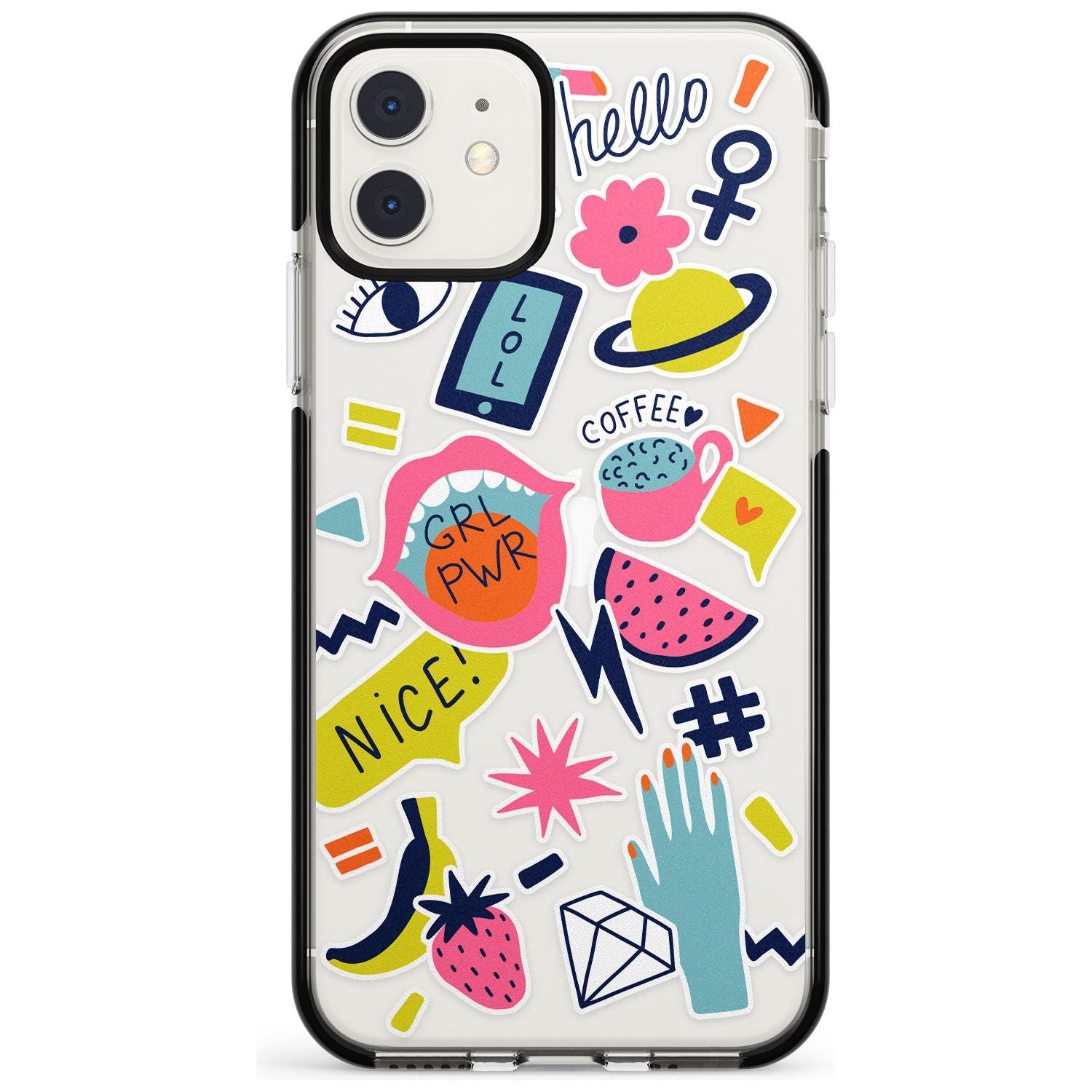 GRL PWR iPhone Case Black Impact Phone Case - Case Warehouse