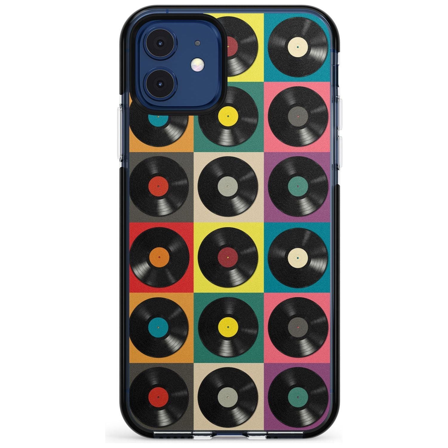 Vinyl Record Pattern Black Impact Phone Case for iPhone 11 Pro Max