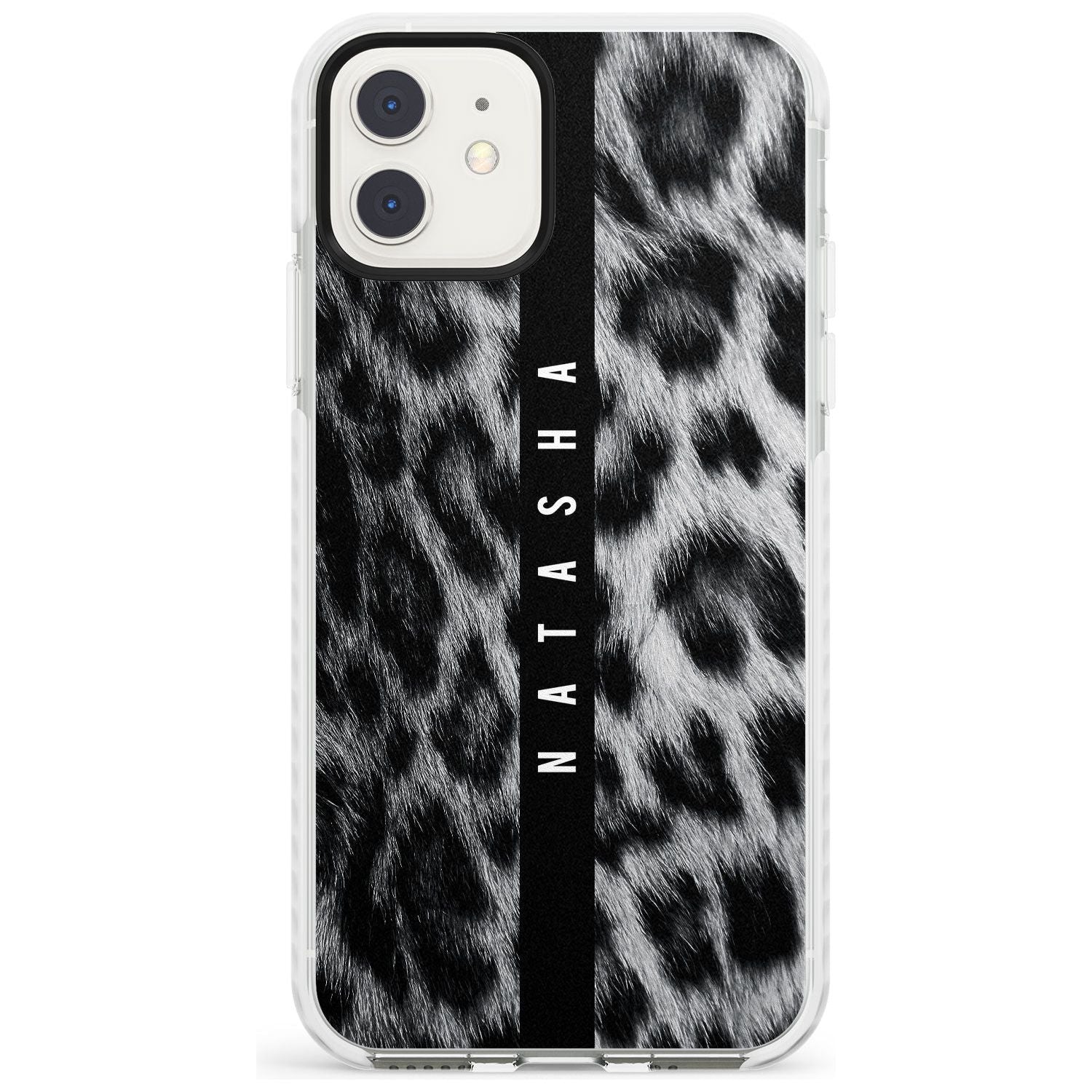 Snow Leopard Print iPhone Case Impact Case Custom Phone Case - Case Warehouse