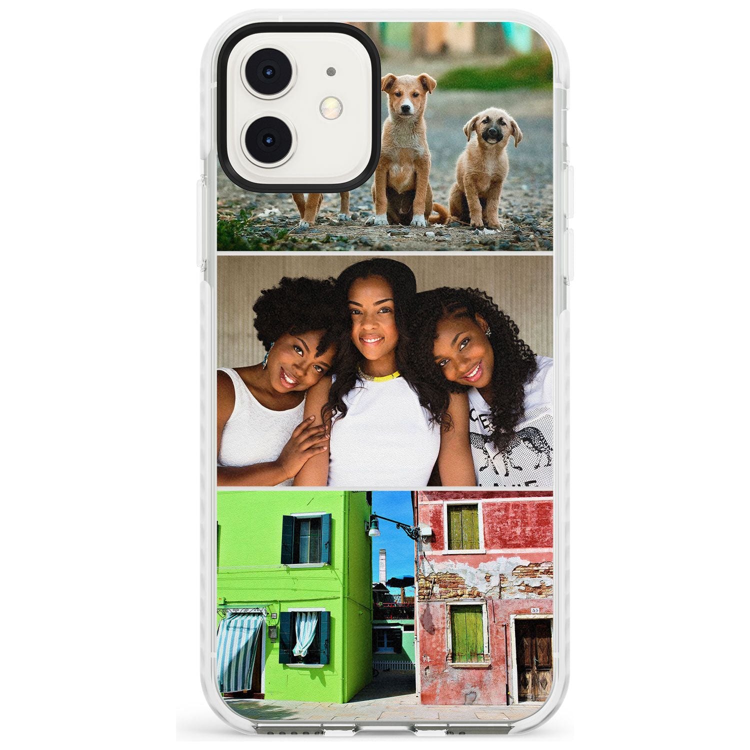 3 Photo Grid Slim TPU Phone Case for iPhone 11