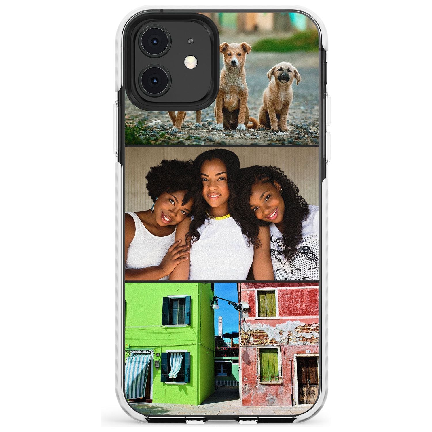 3 Photo Grid Slim TPU Phone Case for iPhone 11