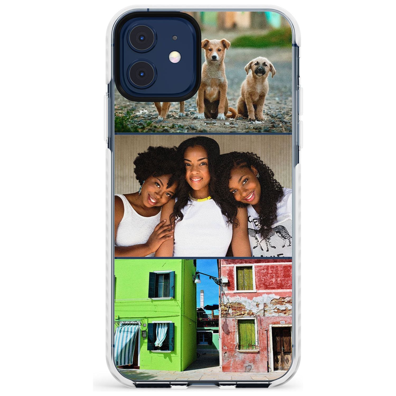 3 Photo Grid Slim TPU Phone Case for iPhone 11