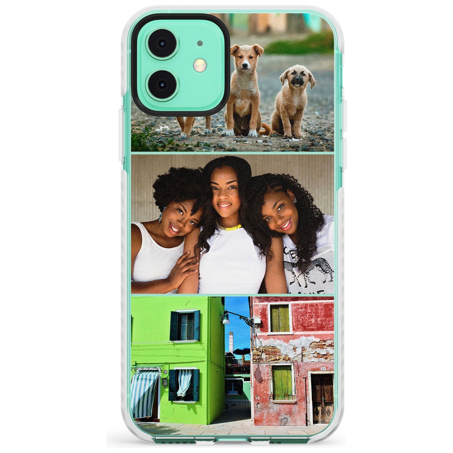3 Photo Grid Slim TPU Phone Case for iPhone 11