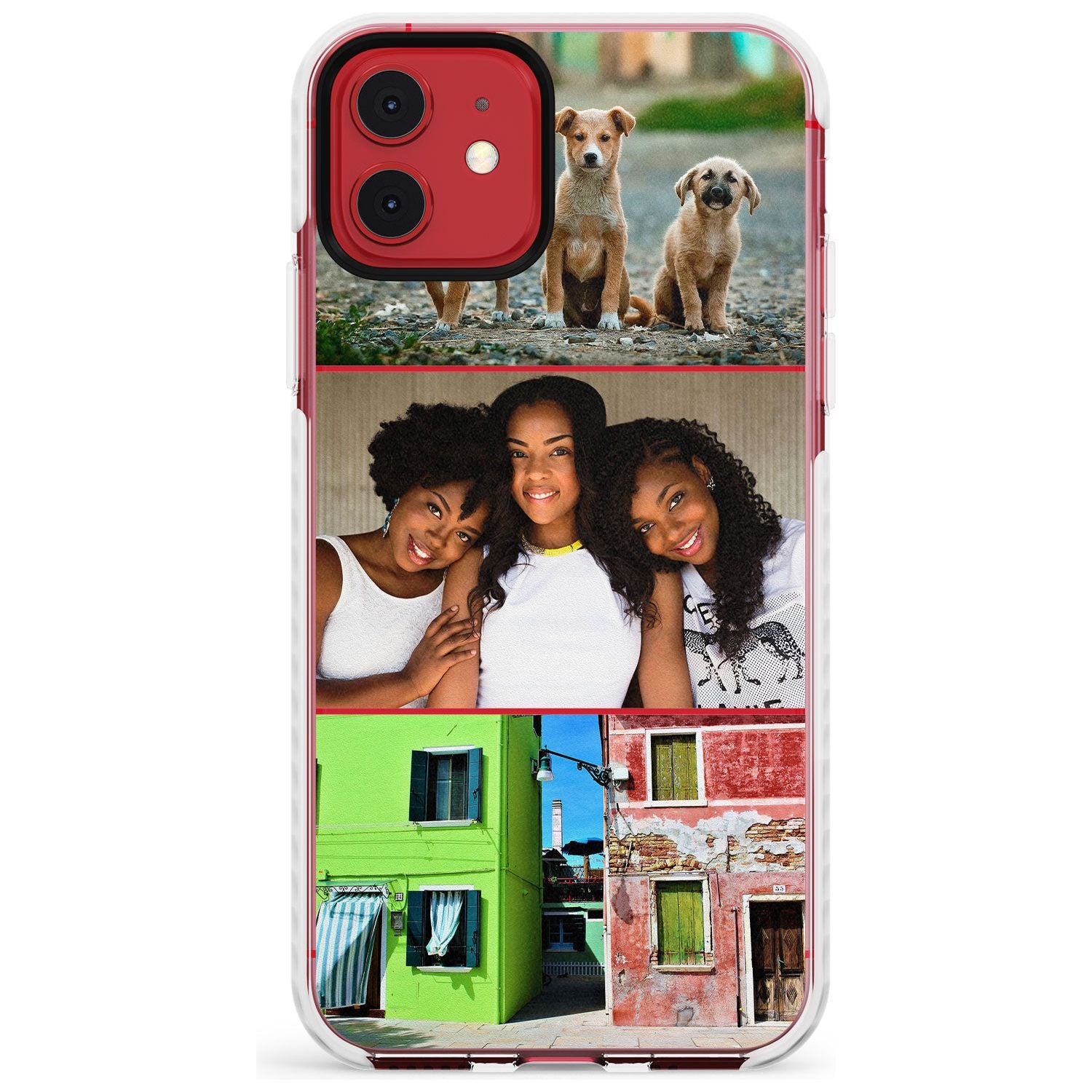 3 Photo Grid Slim TPU Phone Case for iPhone 11