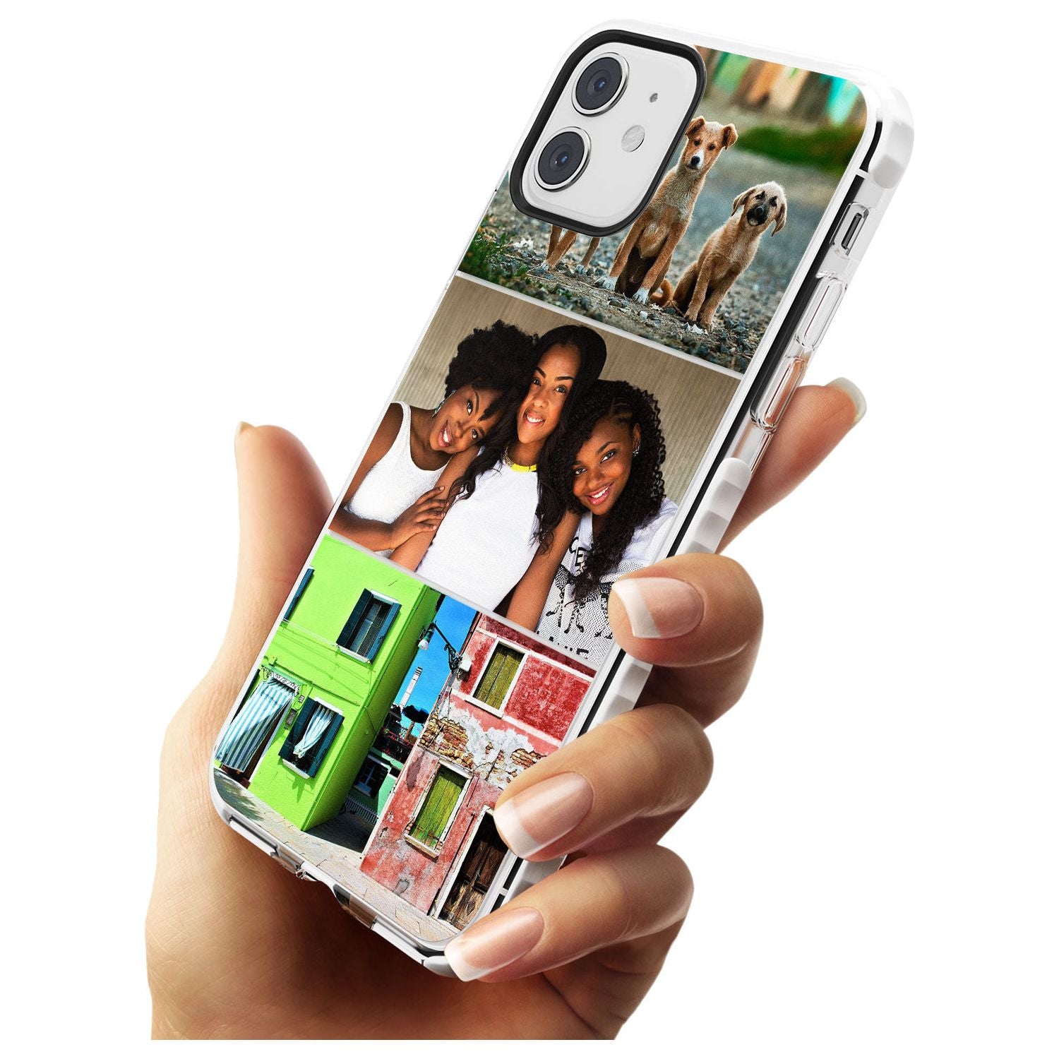 3 Photo Grid Slim TPU Phone Case for iPhone 11