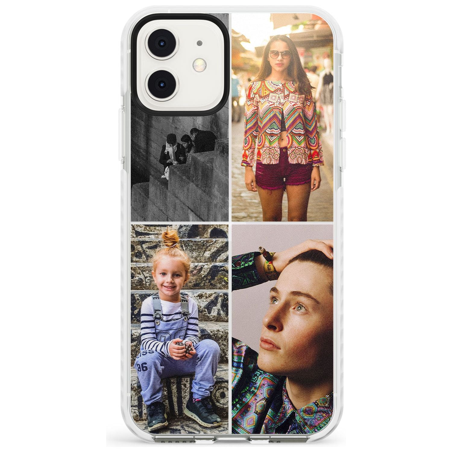 4 Photo Grid Slim TPU Phone Case for iPhone 11
