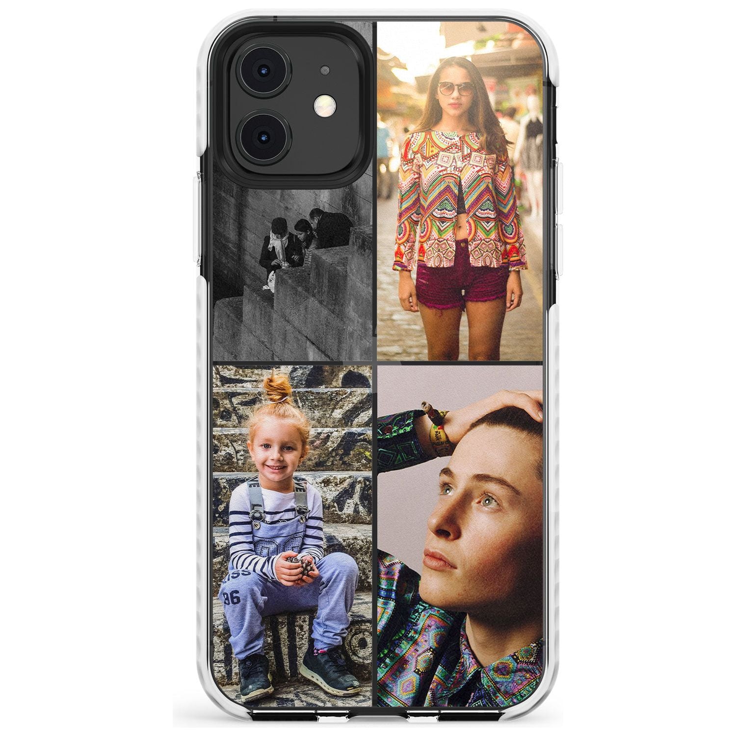 4 Photo Grid Slim TPU Phone Case for iPhone 11