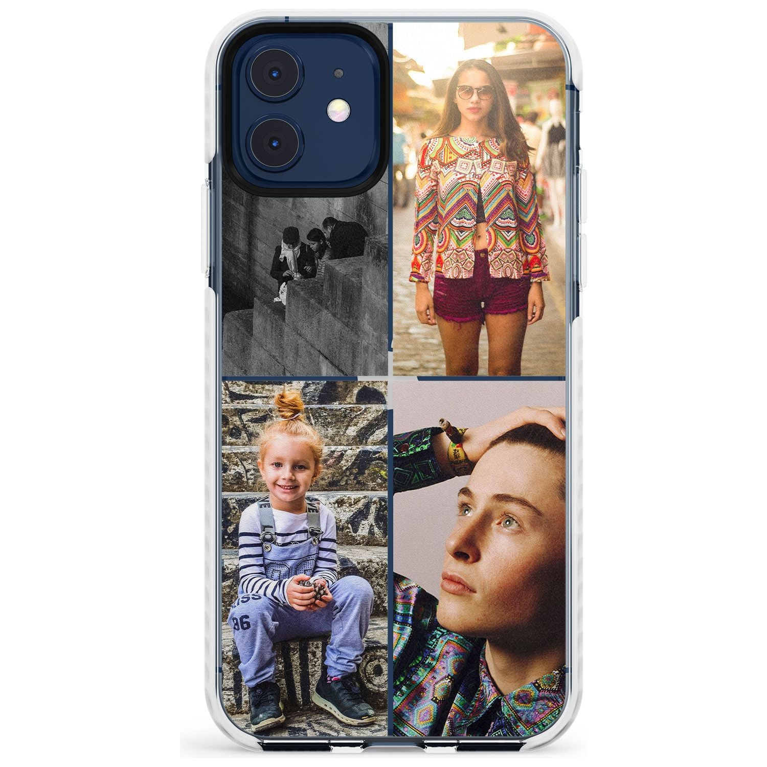 4 Photo Grid Slim TPU Phone Case for iPhone 11