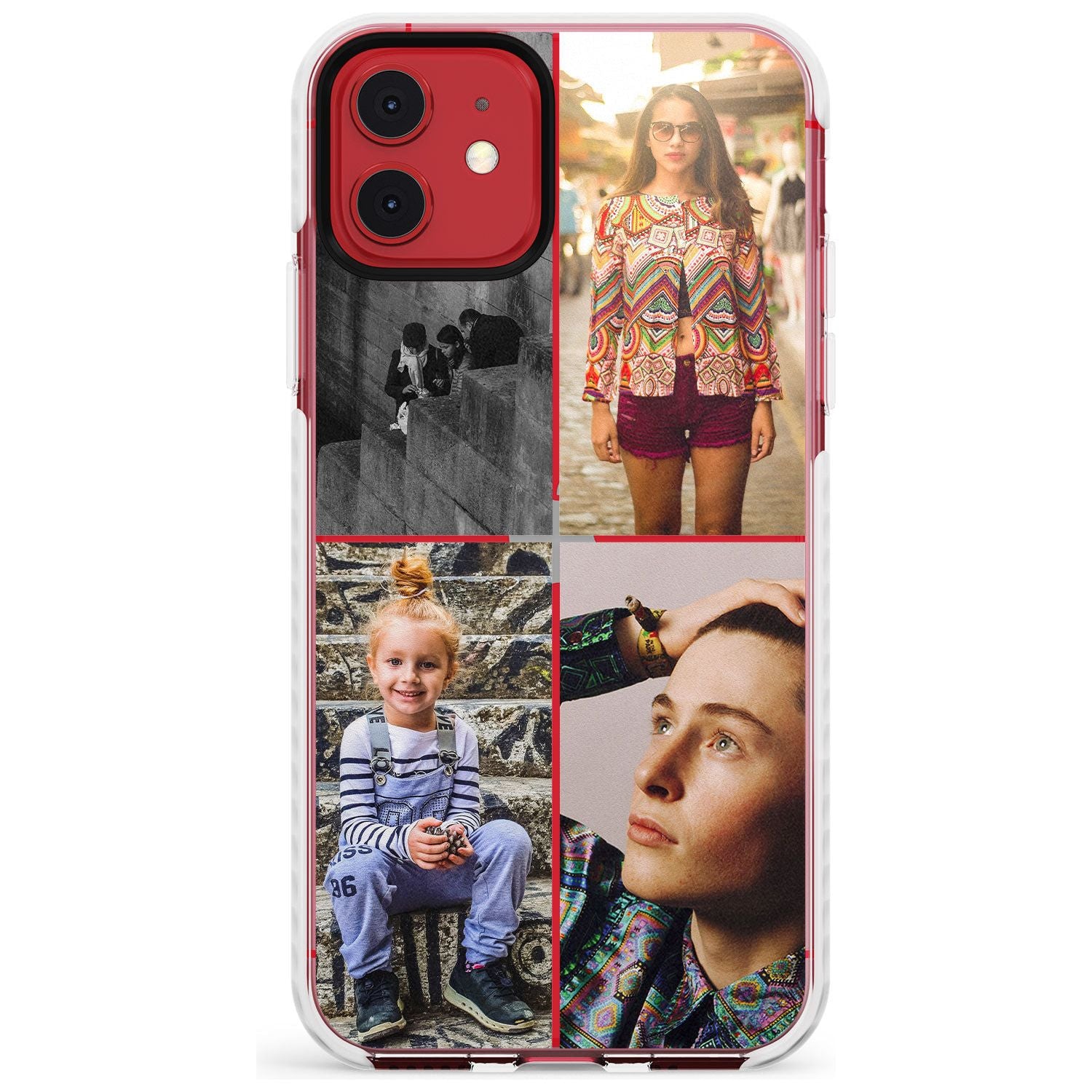 4 Photo Grid Slim TPU Phone Case for iPhone 11