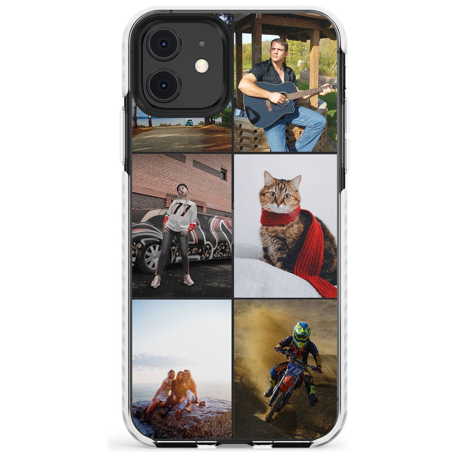 6 Photo Grid Slim TPU Phone Case for iPhone 11
