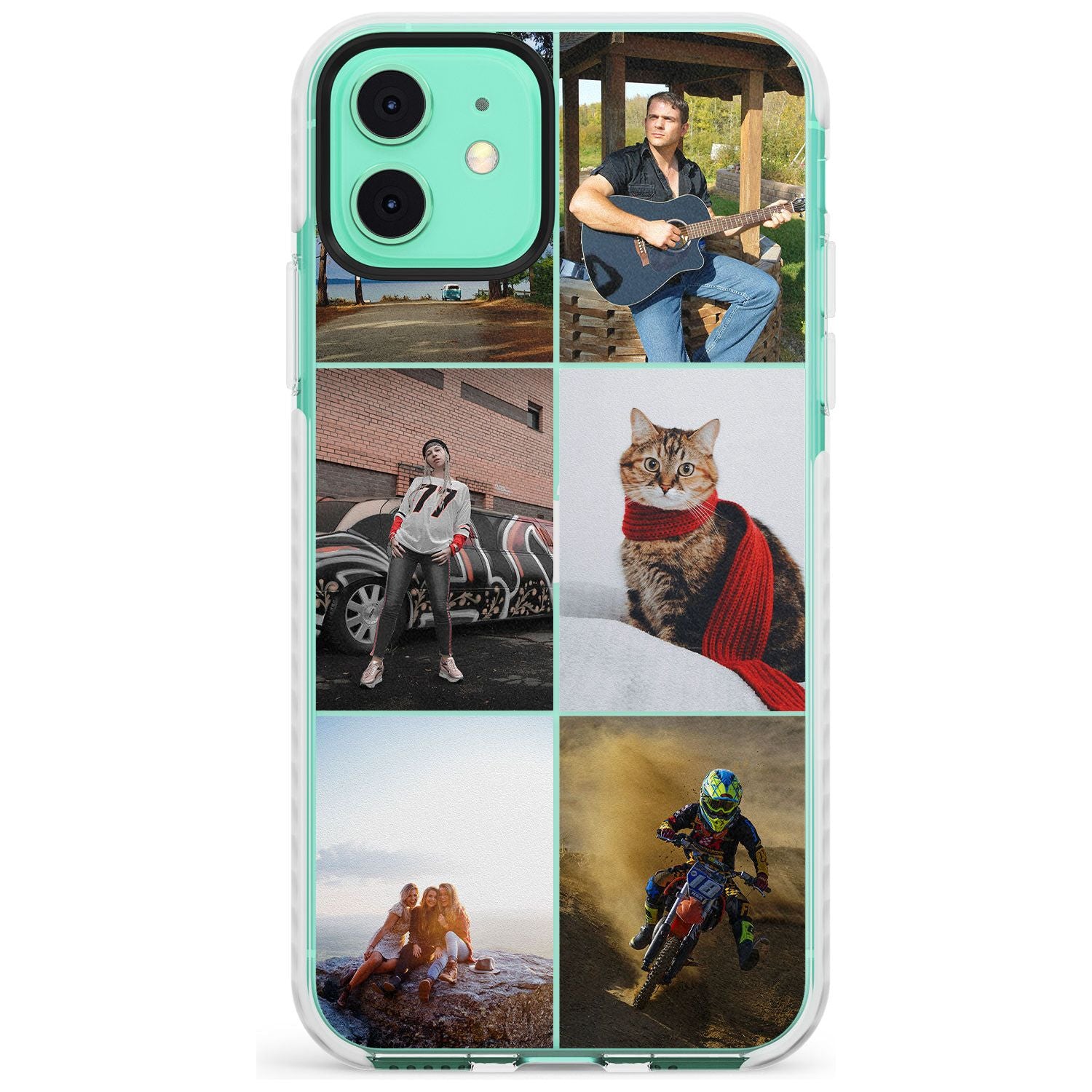 6 Photo Grid Slim TPU Phone Case for iPhone 11