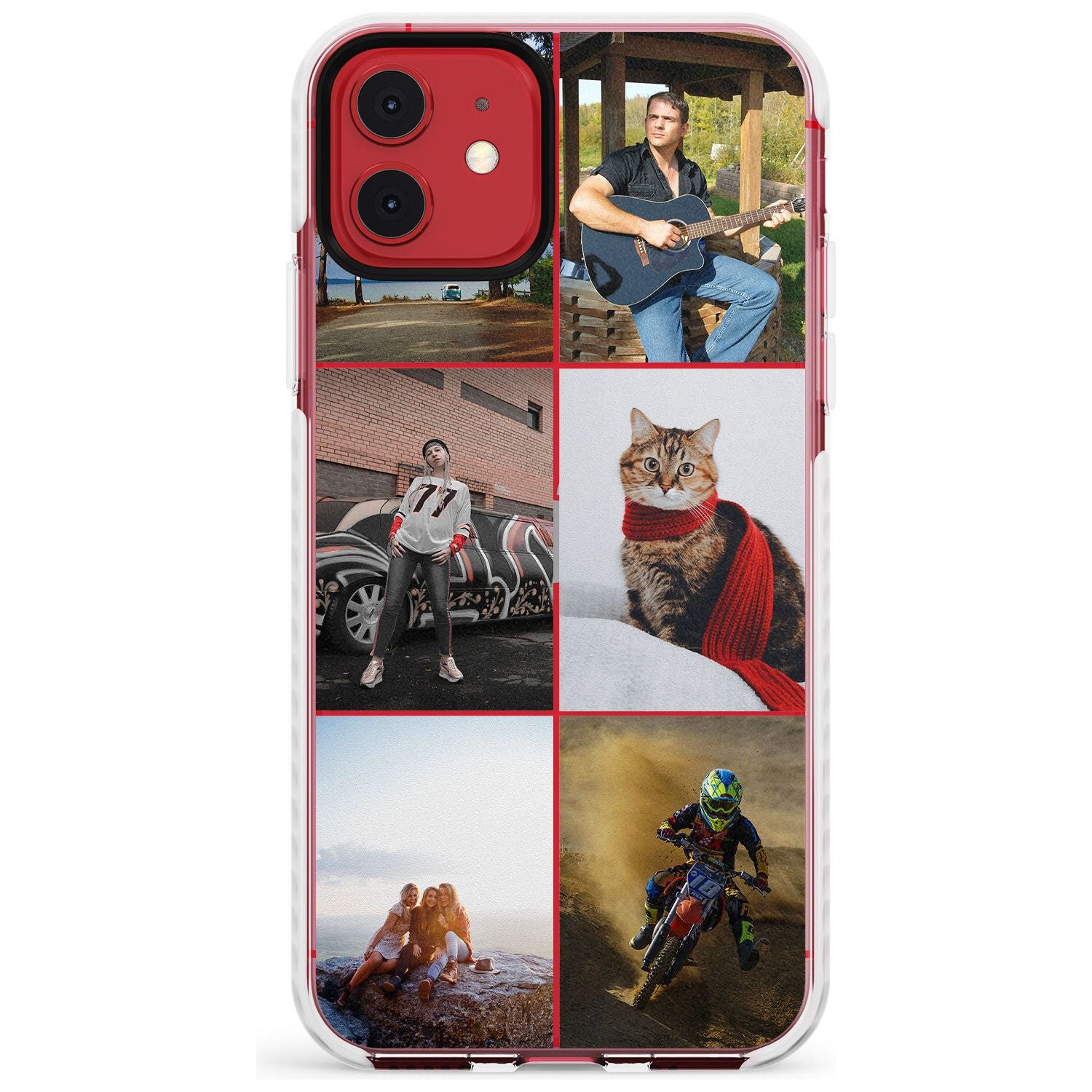 6 Photo Grid Slim TPU Phone Case for iPhone 11