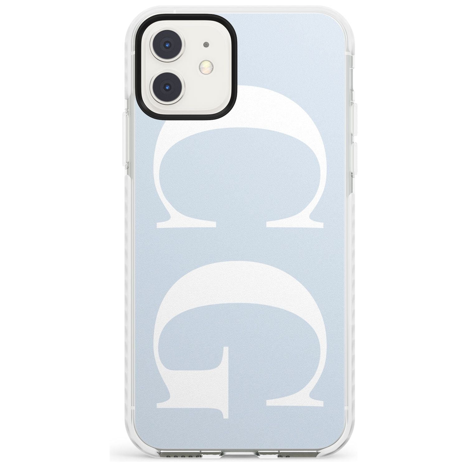 White & Blue Personalised iPhone Case Impact Case Custom Phone Case - Case Warehouse