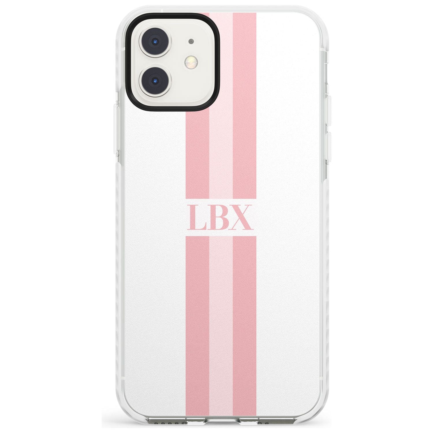 Minimal Pink Stripes iPhone Case Impact Case Custom Phone Case - Case Warehouse