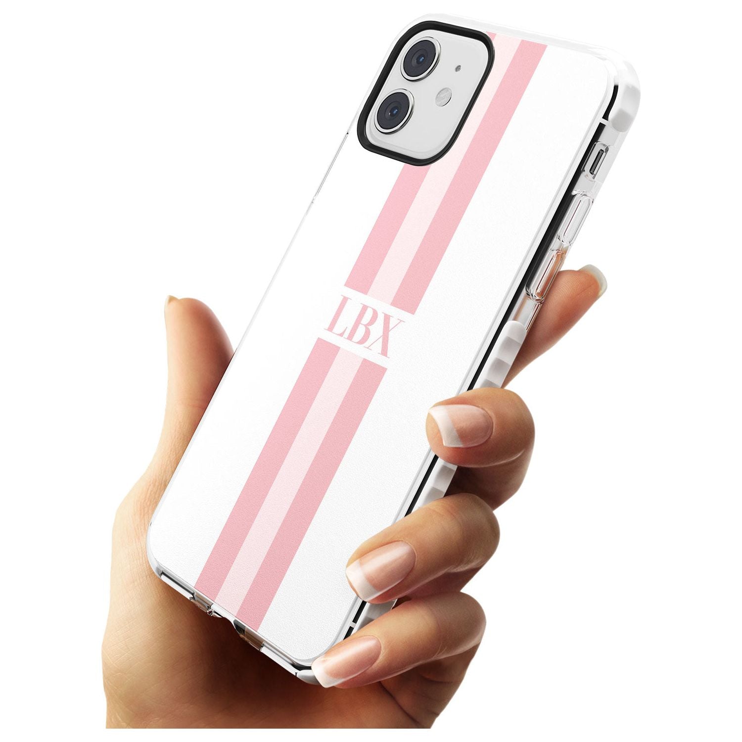 Minimal Pink Stripes iPhone Case Custom Phone Case - Case Warehouse