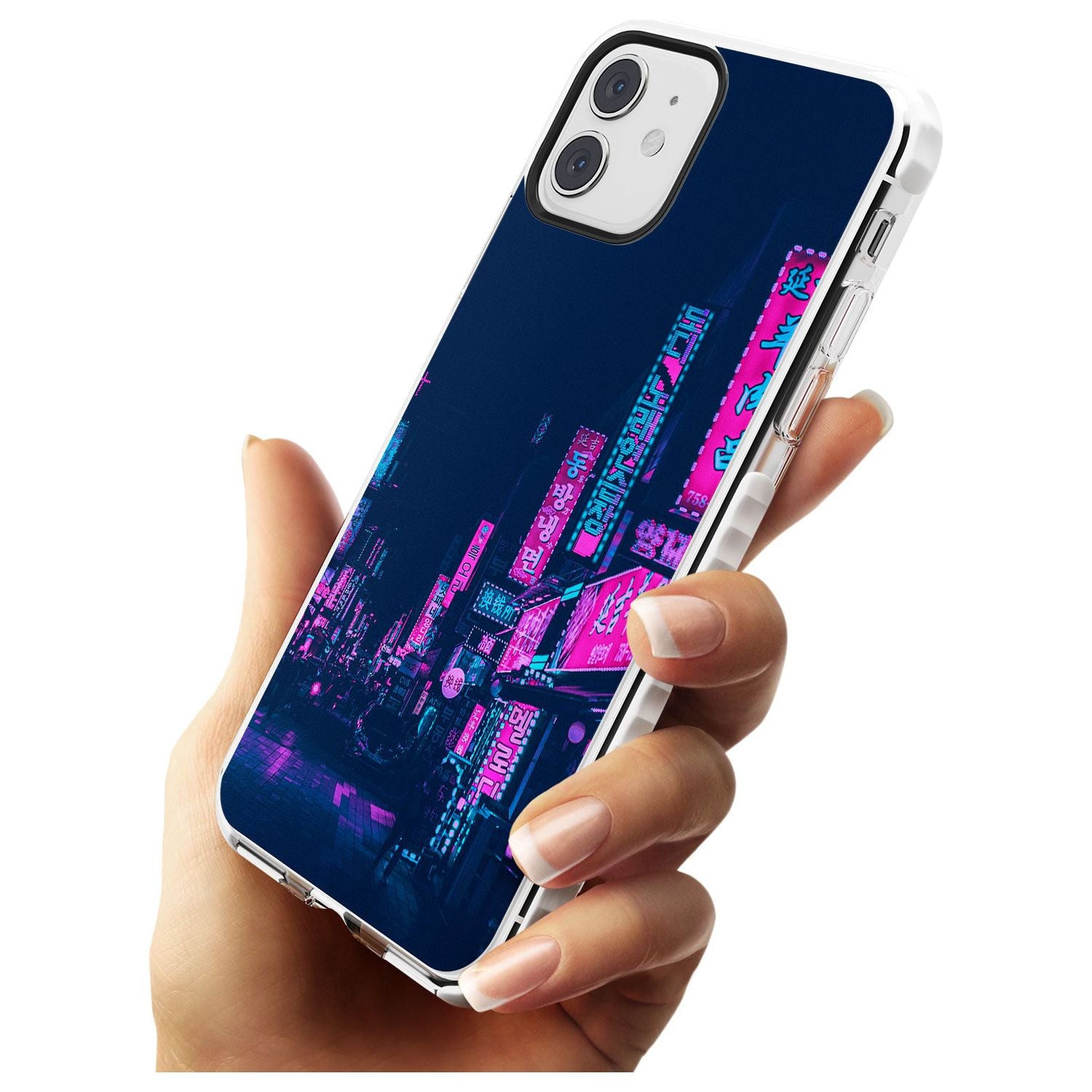Pink & Turquoise - Neon Cities iPhone Case Phone Case - Case Warehouse