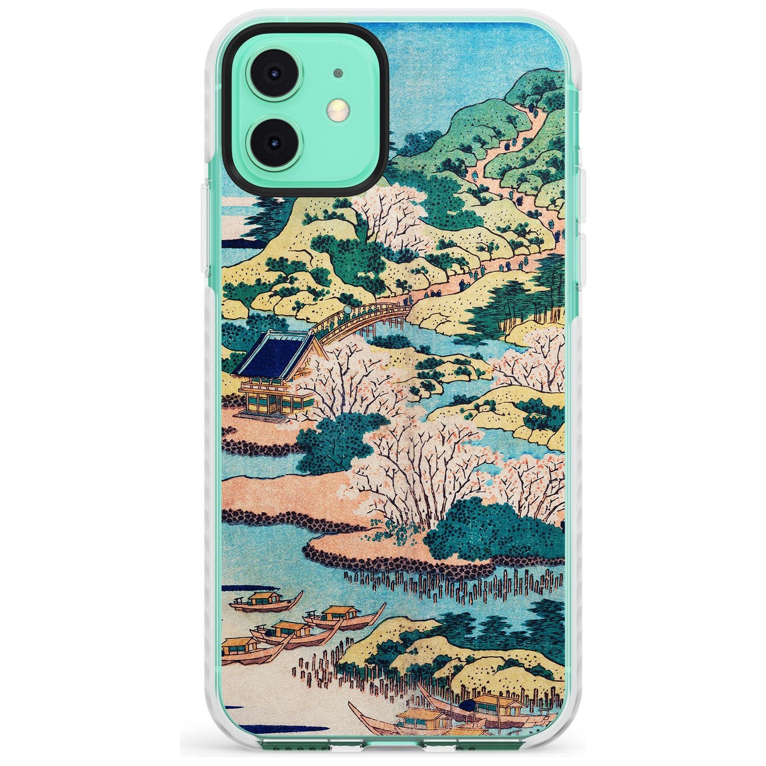 Coastal Community by Katsushika Hokusai Slim TPU Phone Case for iPhone 11