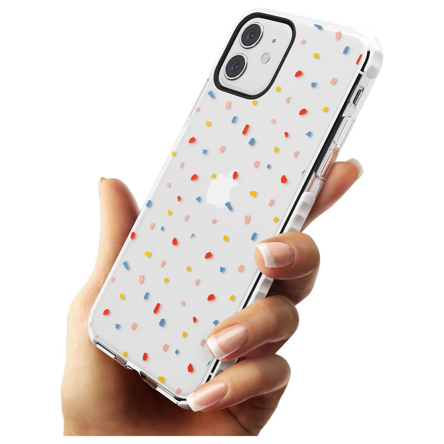 Small Confetti Print Clear iPhone Case Phone Case - Case Warehouse