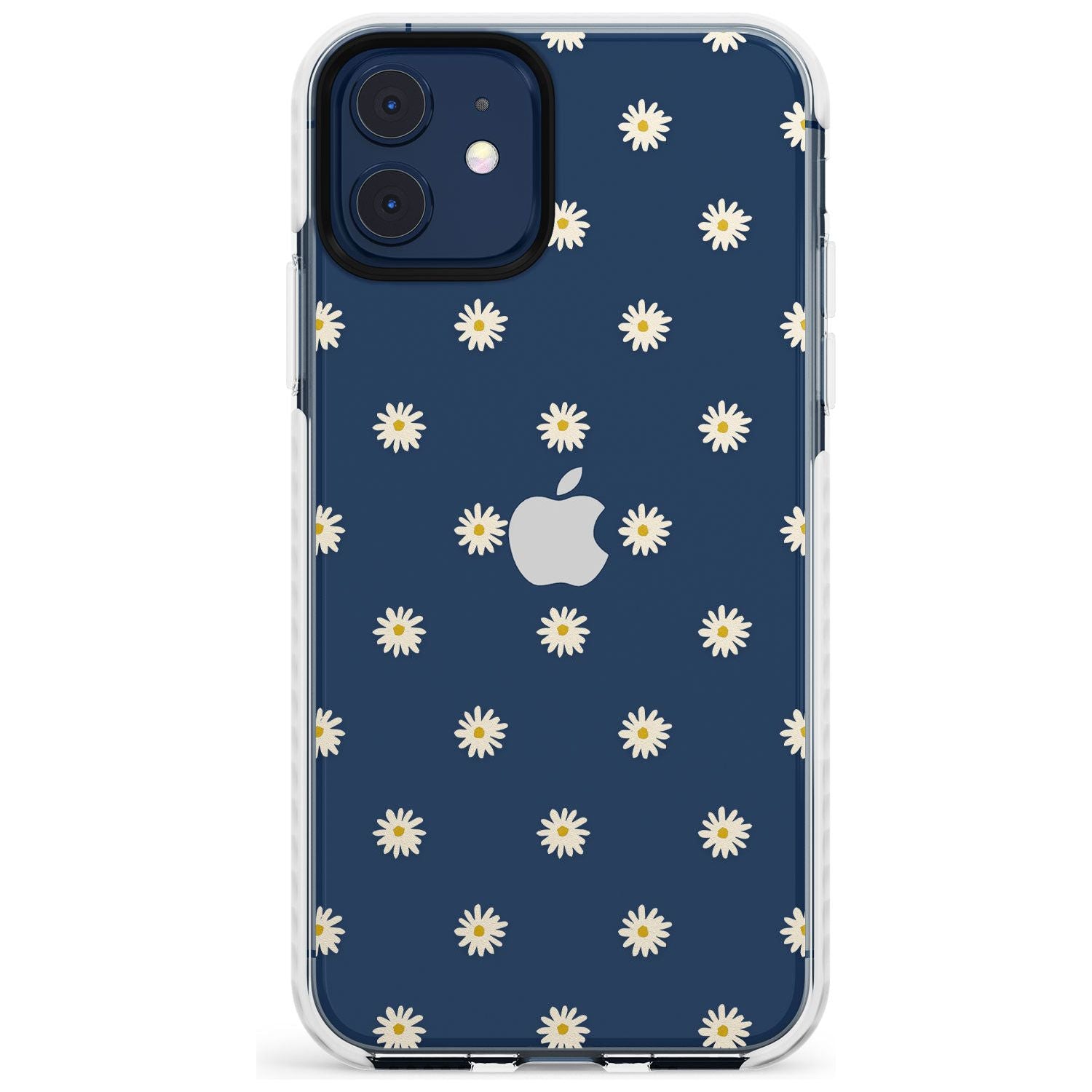 Daisy Pattern - Clear Cute Floral Design Slim TPU Phone Case for iPhone 11