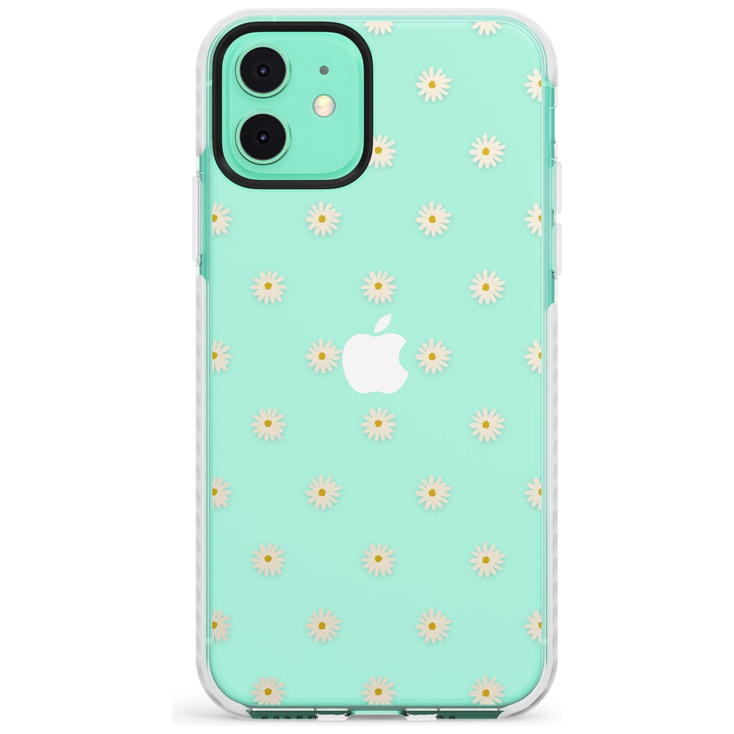 Daisy Pattern - Clear Cute Floral Design Slim TPU Phone Case for iPhone 11