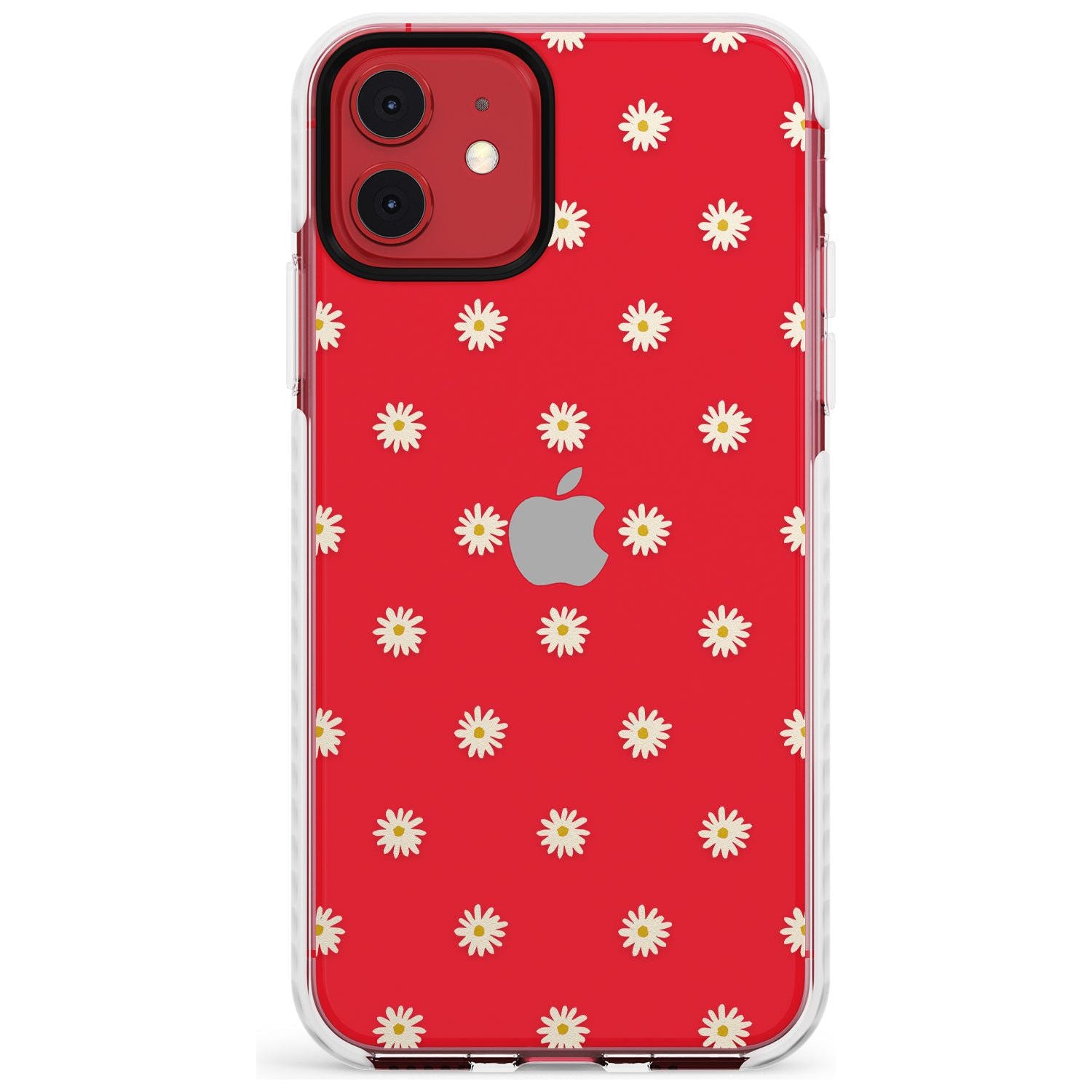 Daisy Pattern - Clear Cute Floral Design Slim TPU Phone Case for iPhone 11
