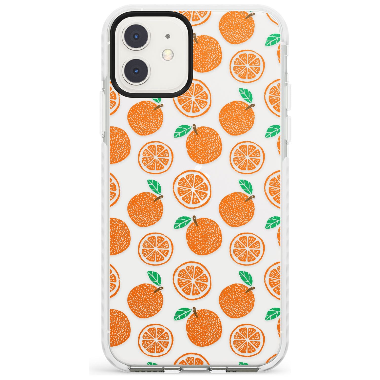 Orange Pattern iPhone Case Impact Case Phone Case - Case Warehouse