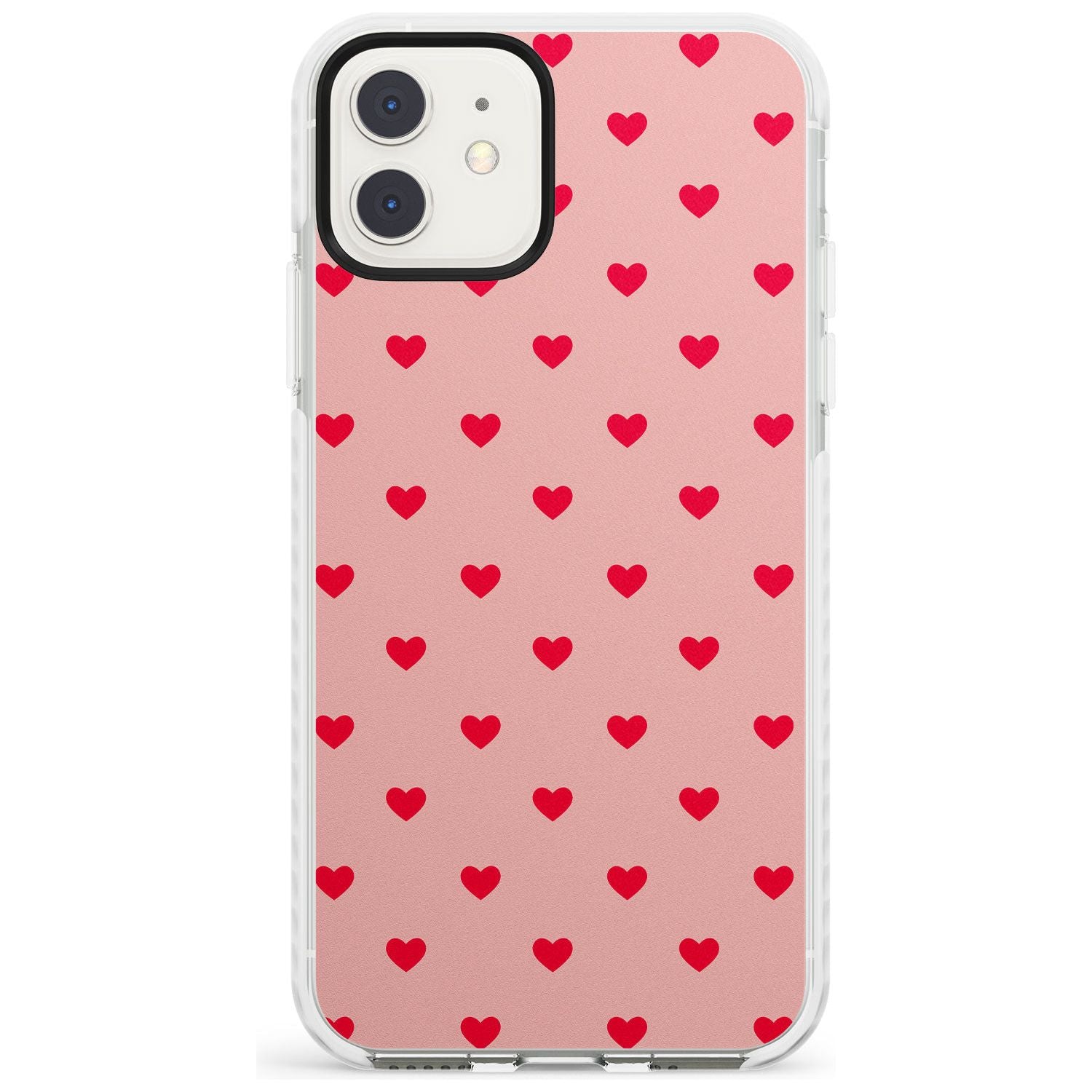 Small Heart Pattern: Red & Pink