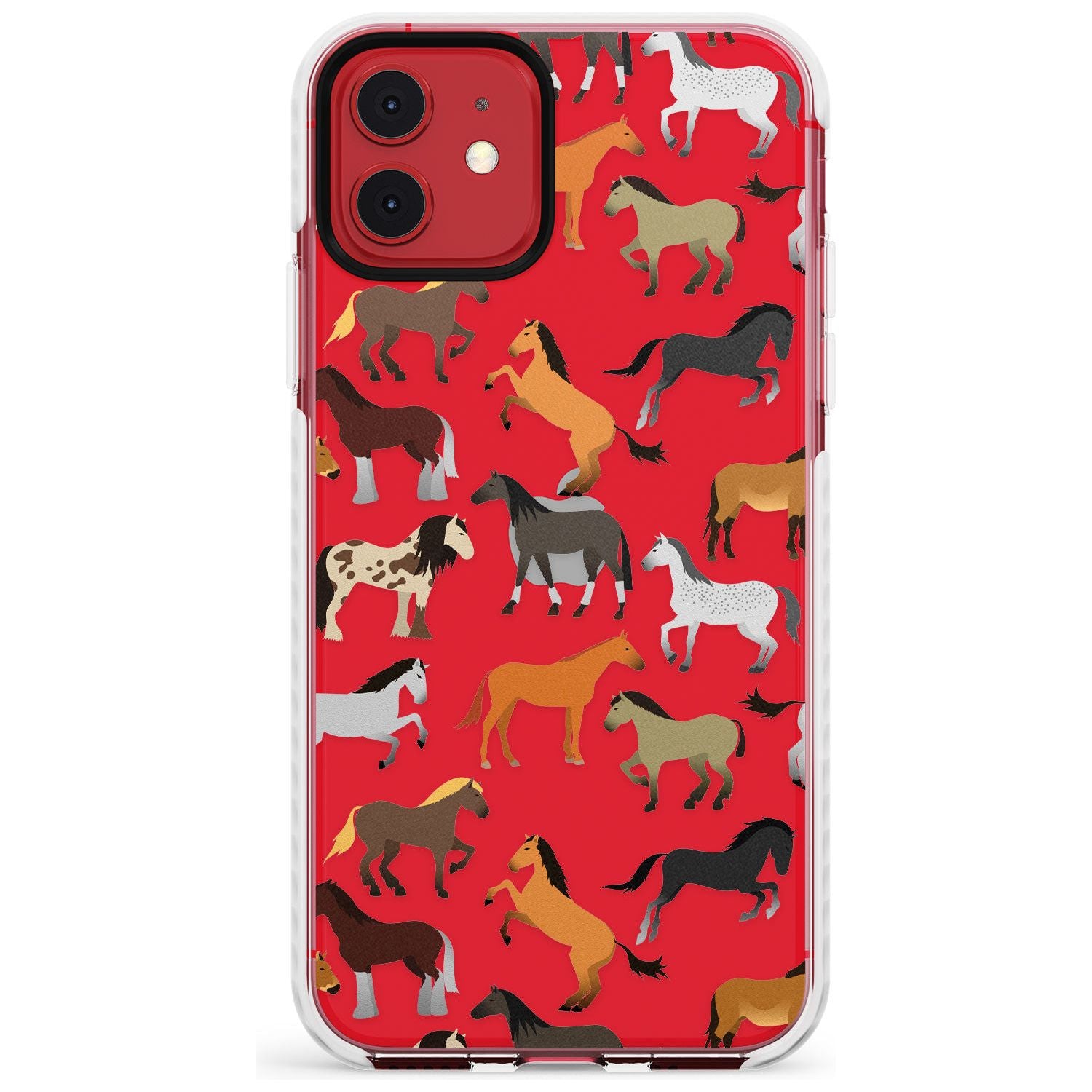 Horse Pattern Impact Phone Case for iPhone 11