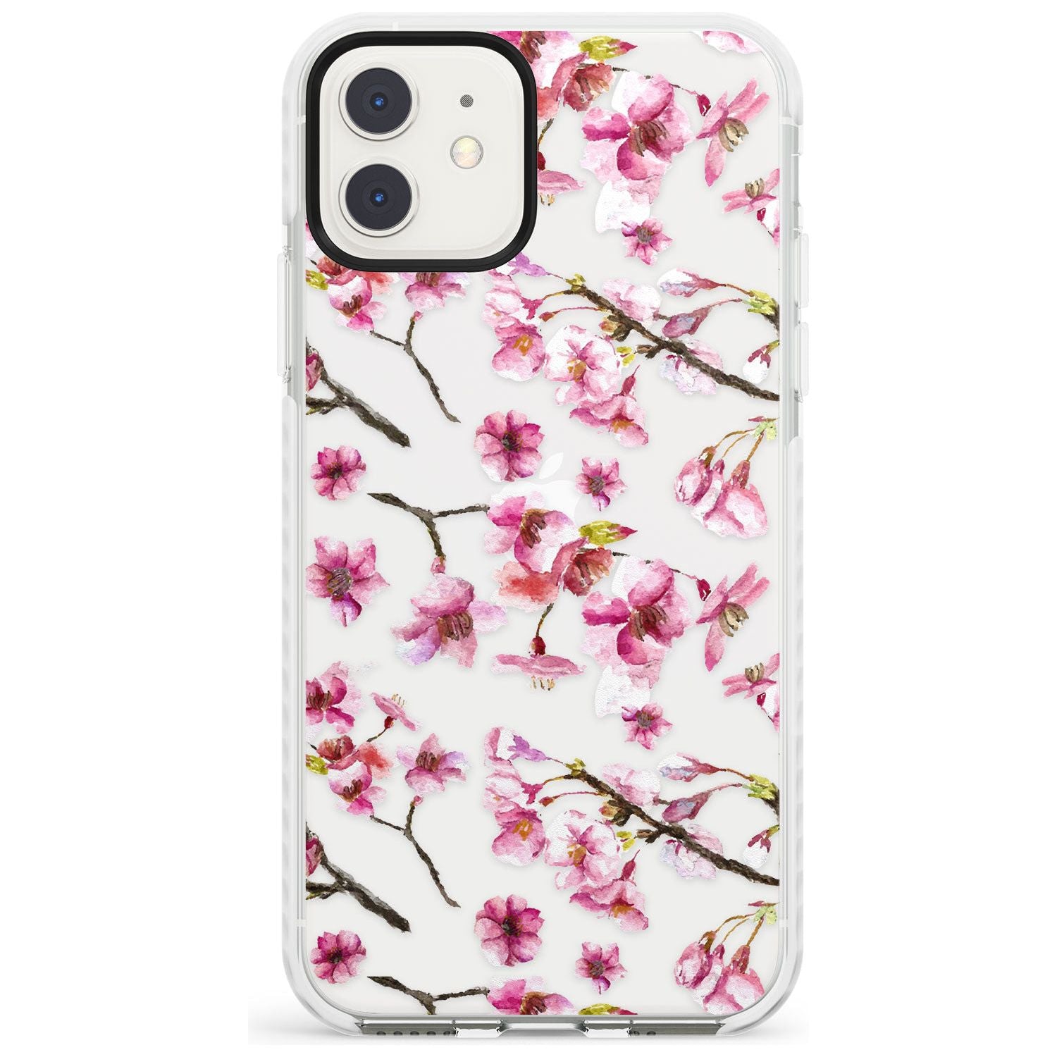 Sakura Watercolour iPhone Case Impact Case Phone Case - Case Warehouse