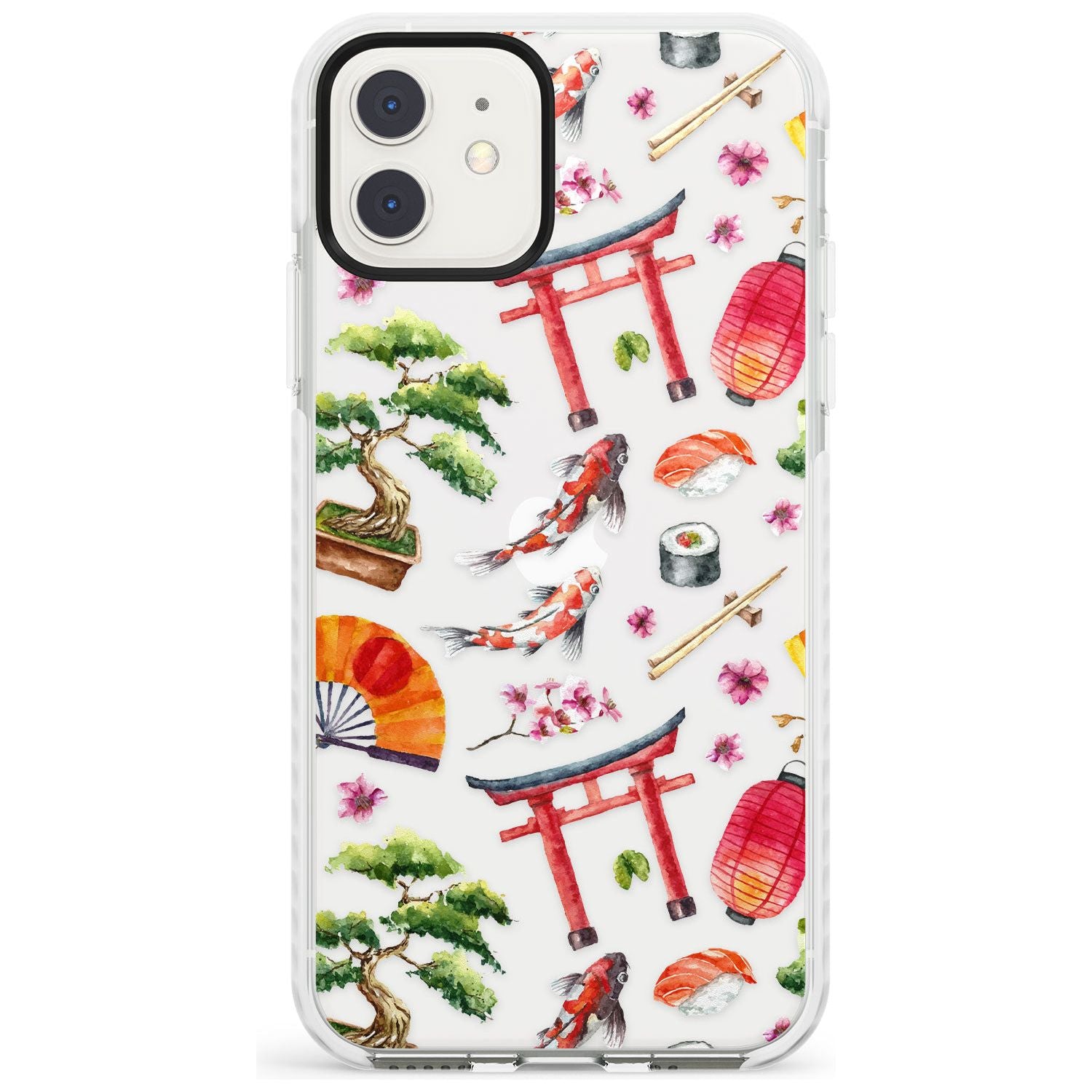Mixed Japanese Watercolour Pattern iPhone Case Impact Case Phone Case - Case Warehouse