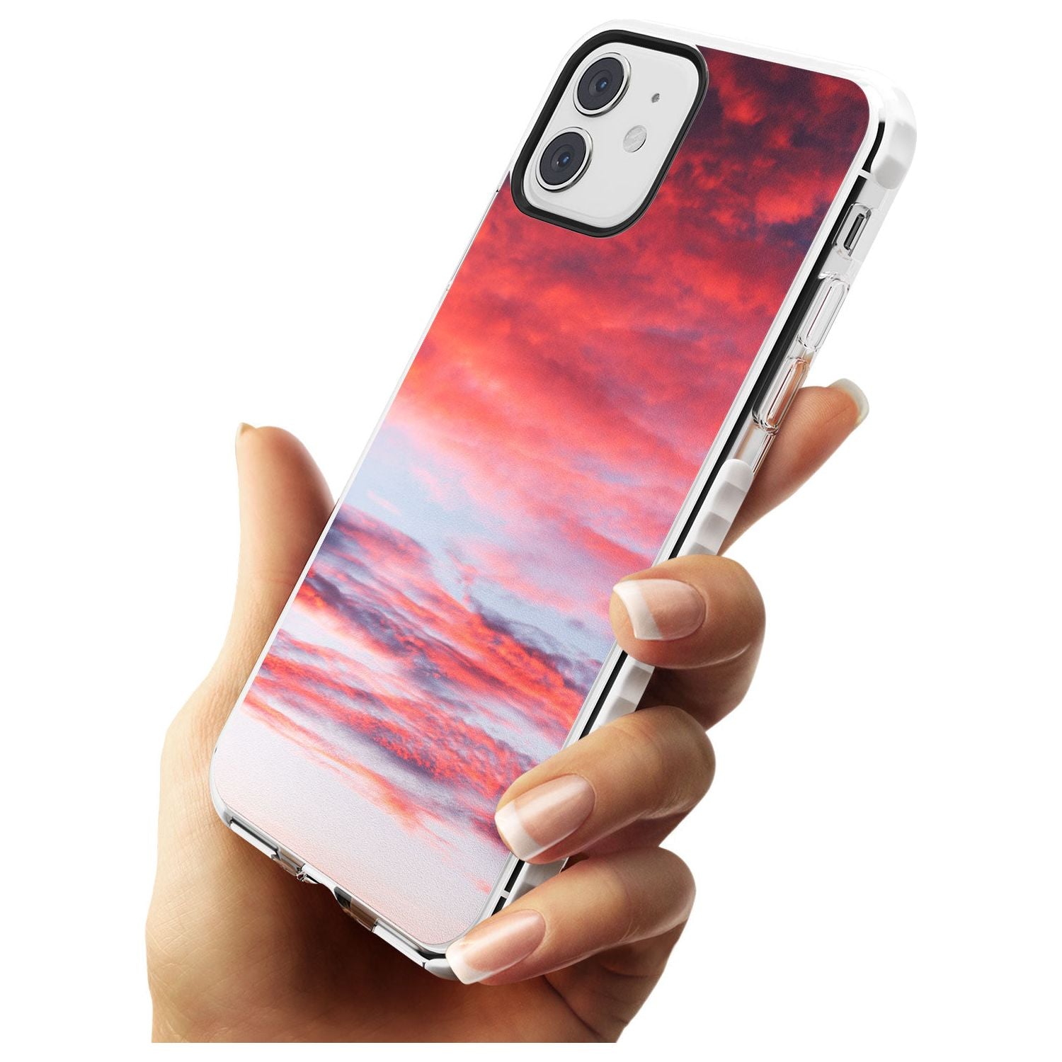 Pink Cloudy Sunset Photograph Impact Phone Case for iPhone 11