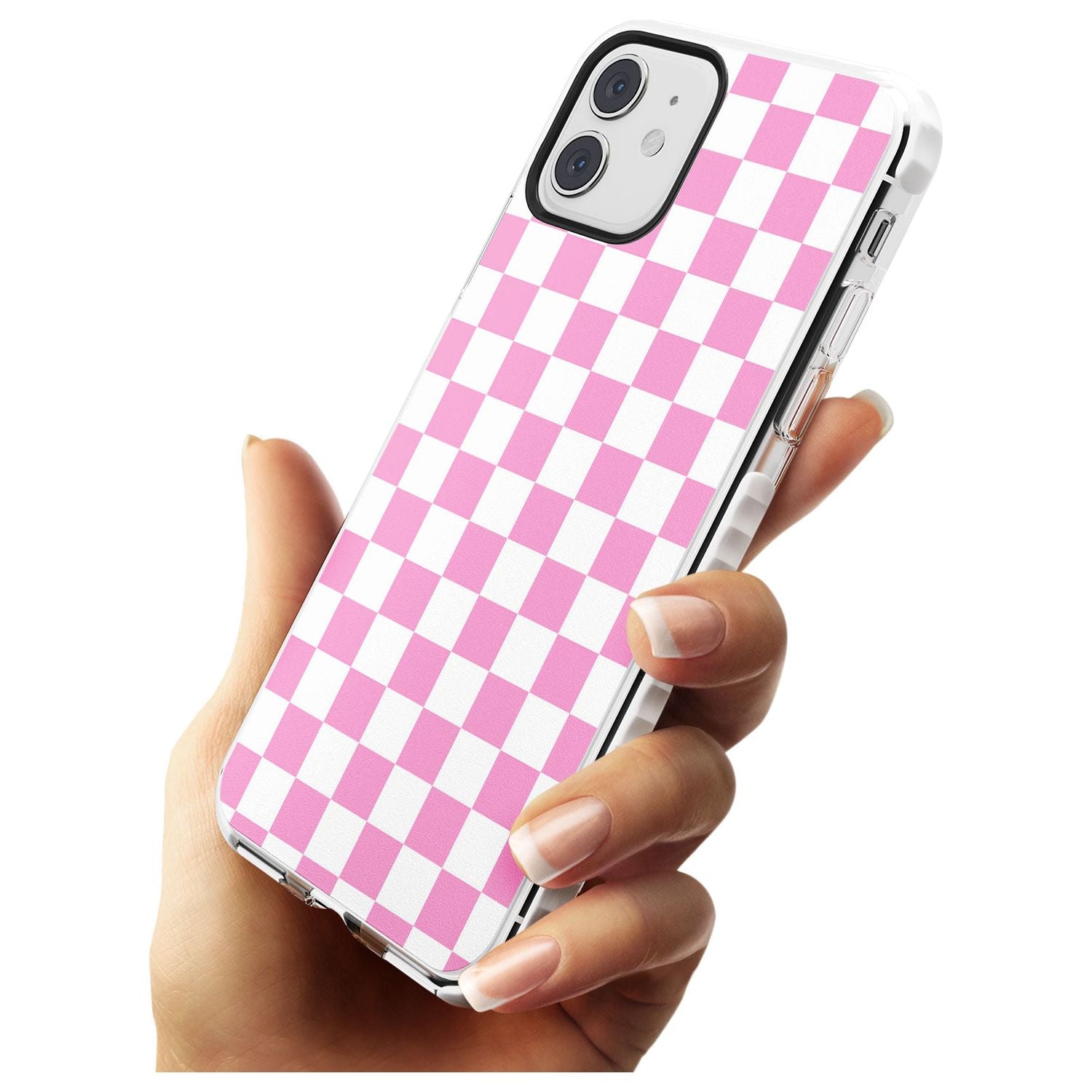 Pink Checkered iPhone Case Phone Case - Case Warehouse