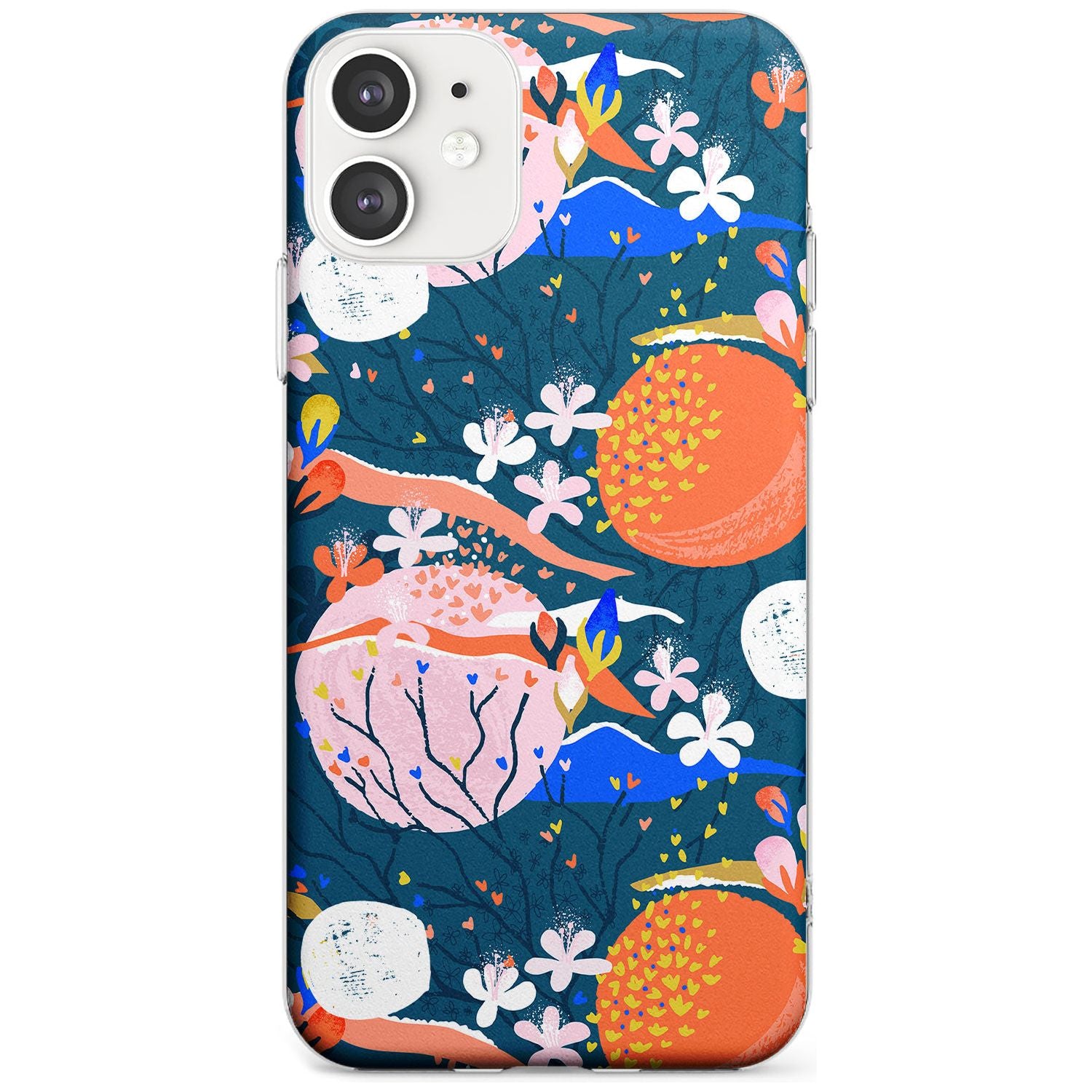 Bright Circles Abstract iPhone Case Slim Case Phone Case - Case Warehouse