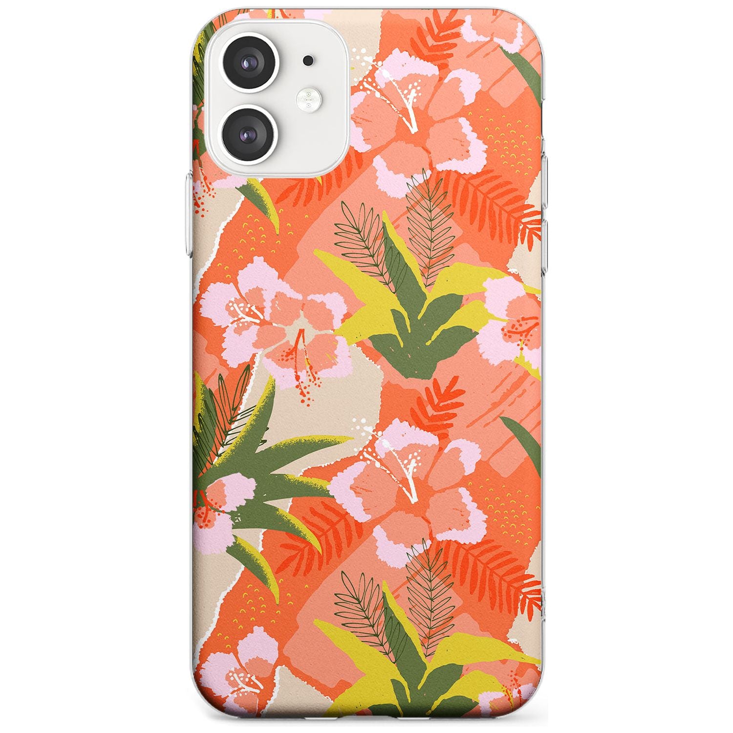 Hawaiian Flowers Abstract Pattern iPhone Case Slim Case Phone Case - Case Warehouse