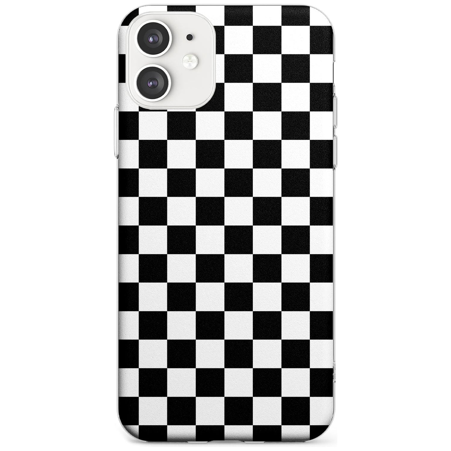 Black Checkered iPhone Case Slim Case Phone Case - Case Warehouse