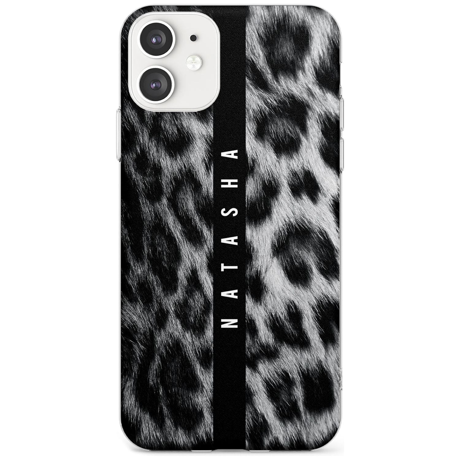 Snow Leopard Print iPhone Case Slim Case Custom Phone Case - Case Warehouse