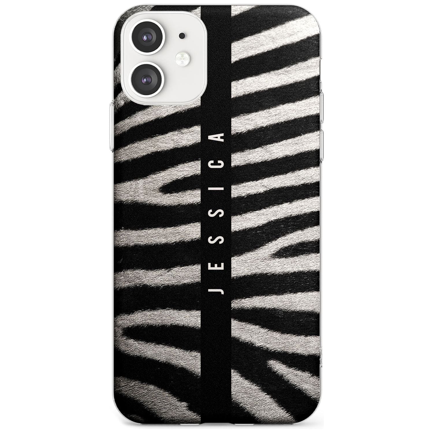 Zebra Print iPhone Case Slim Case Custom Phone Case - Case Warehouse