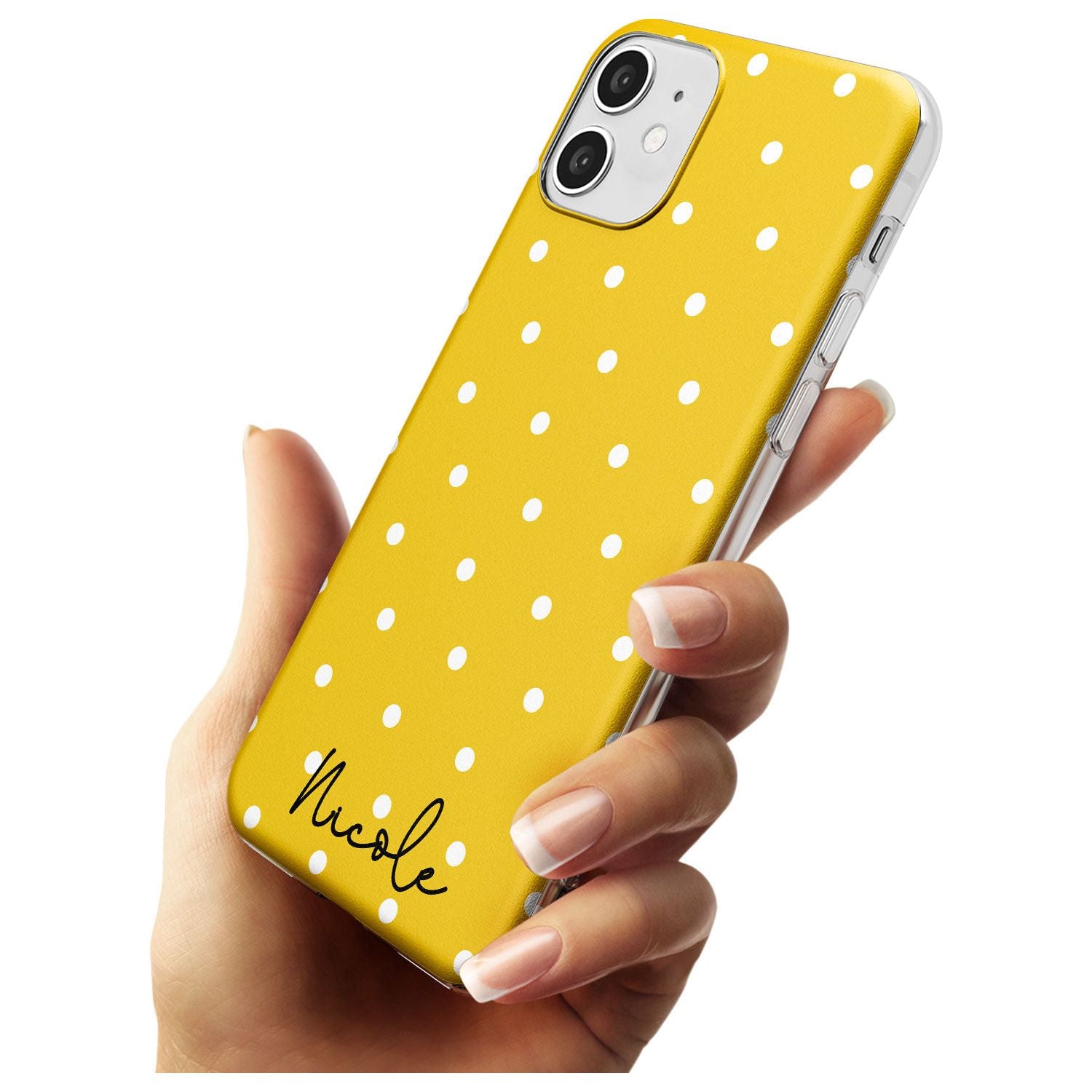 Custom Yellow Polka Dot iPhone Case Custom Phone Case - Case Warehouse