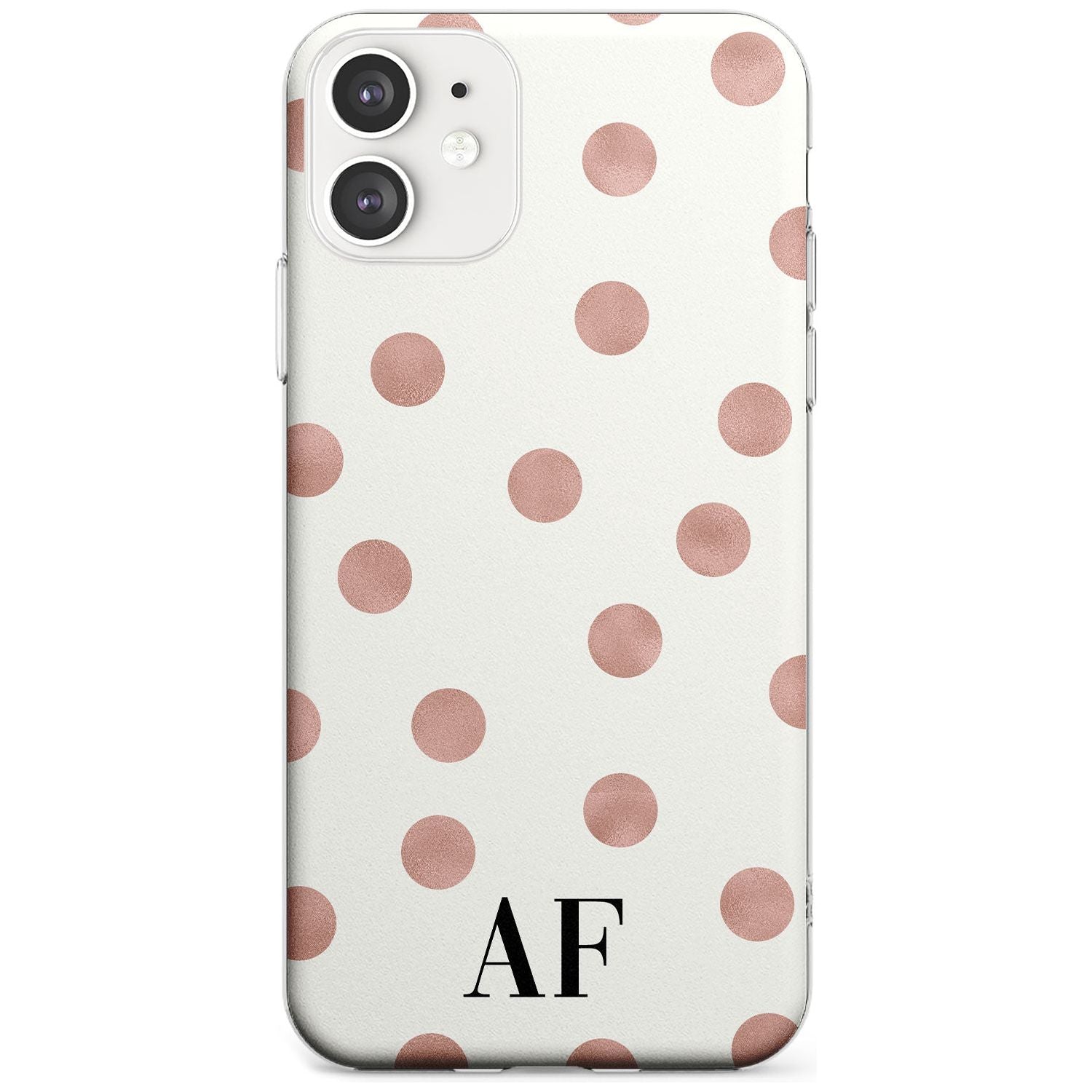 Initials & Dots iPhone Case Slim Case Custom Phone Case - Case Warehouse