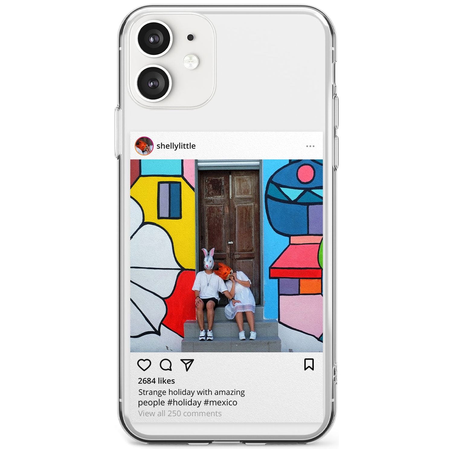 Insta Black Impact Phone Case for iPhone 11