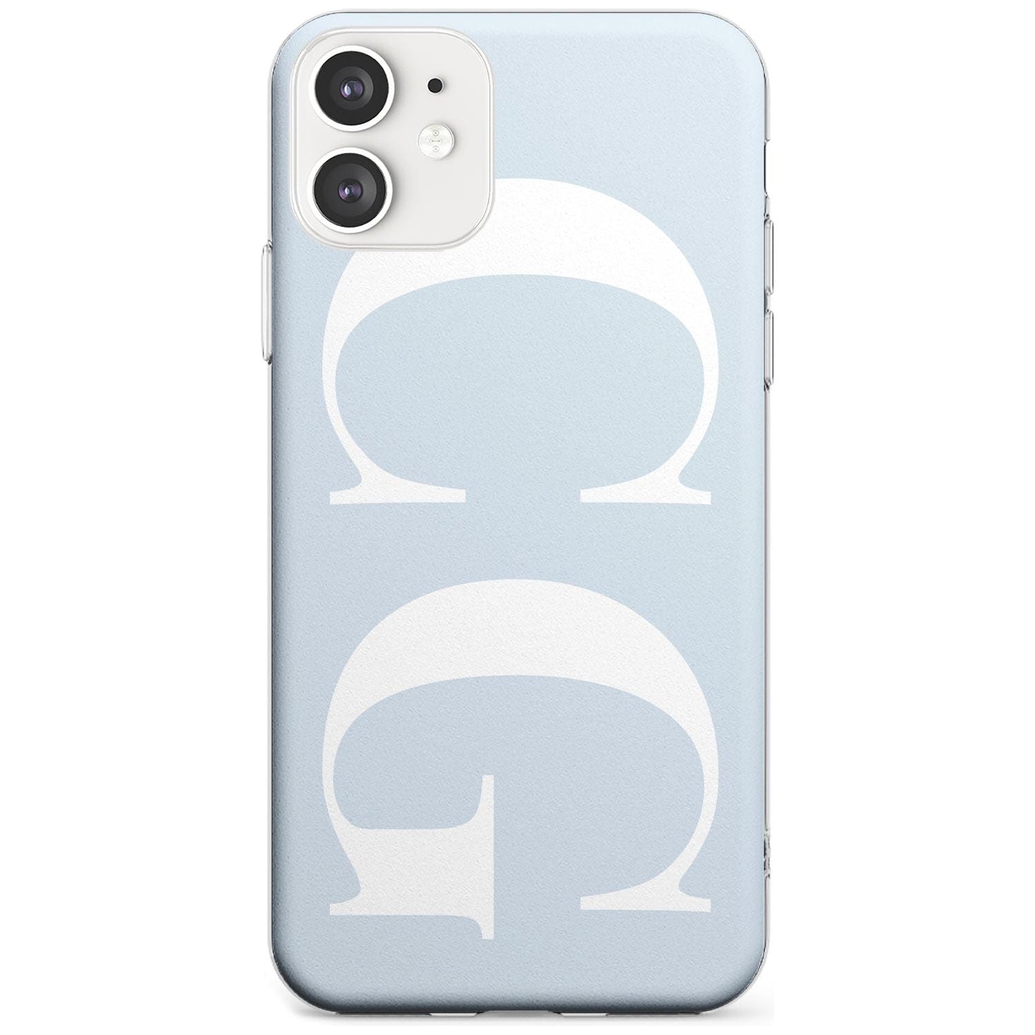 White & Blue Personalised iPhone Case Slim Case Custom Phone Case - Case Warehouse