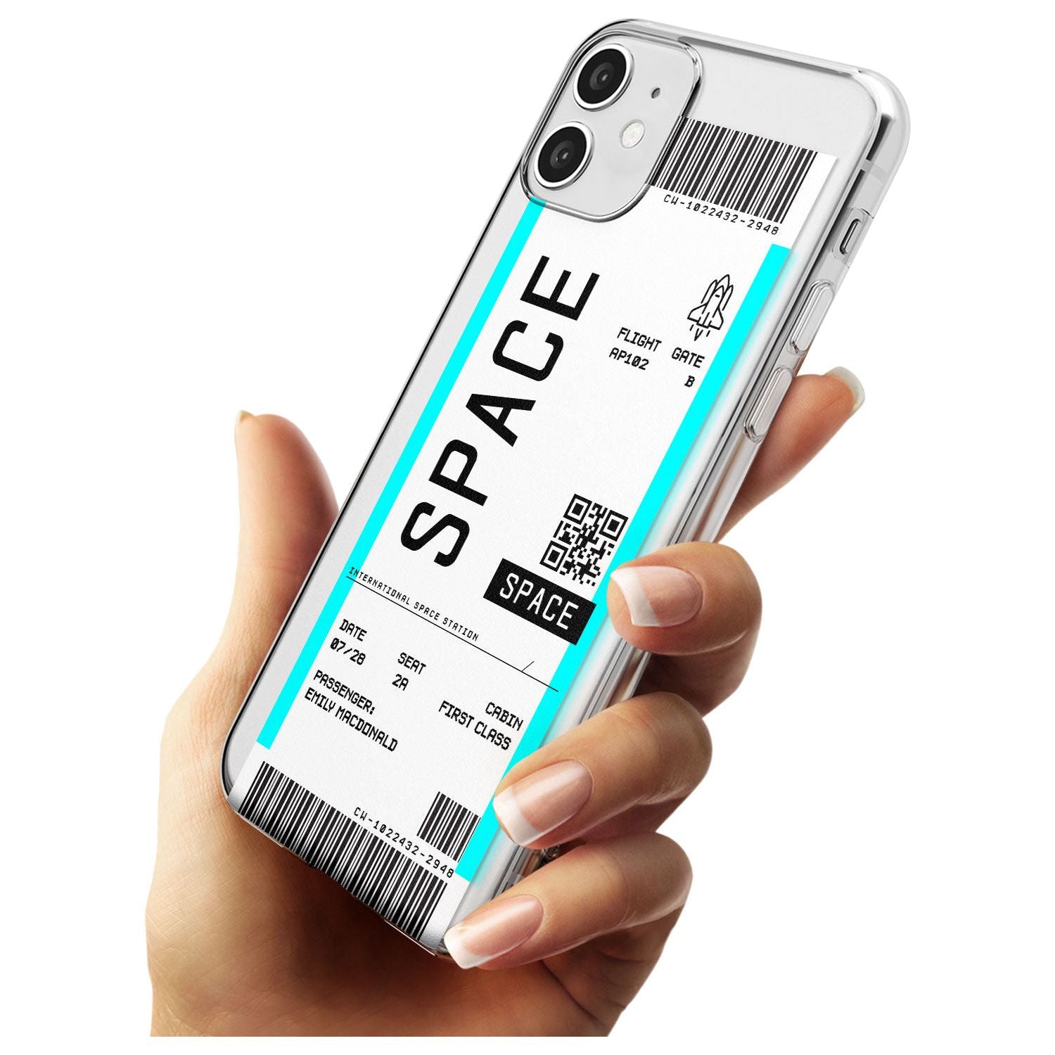 Space Custom Space Travel Ticket iPhone Case Custom Phone Case - Case Warehouse