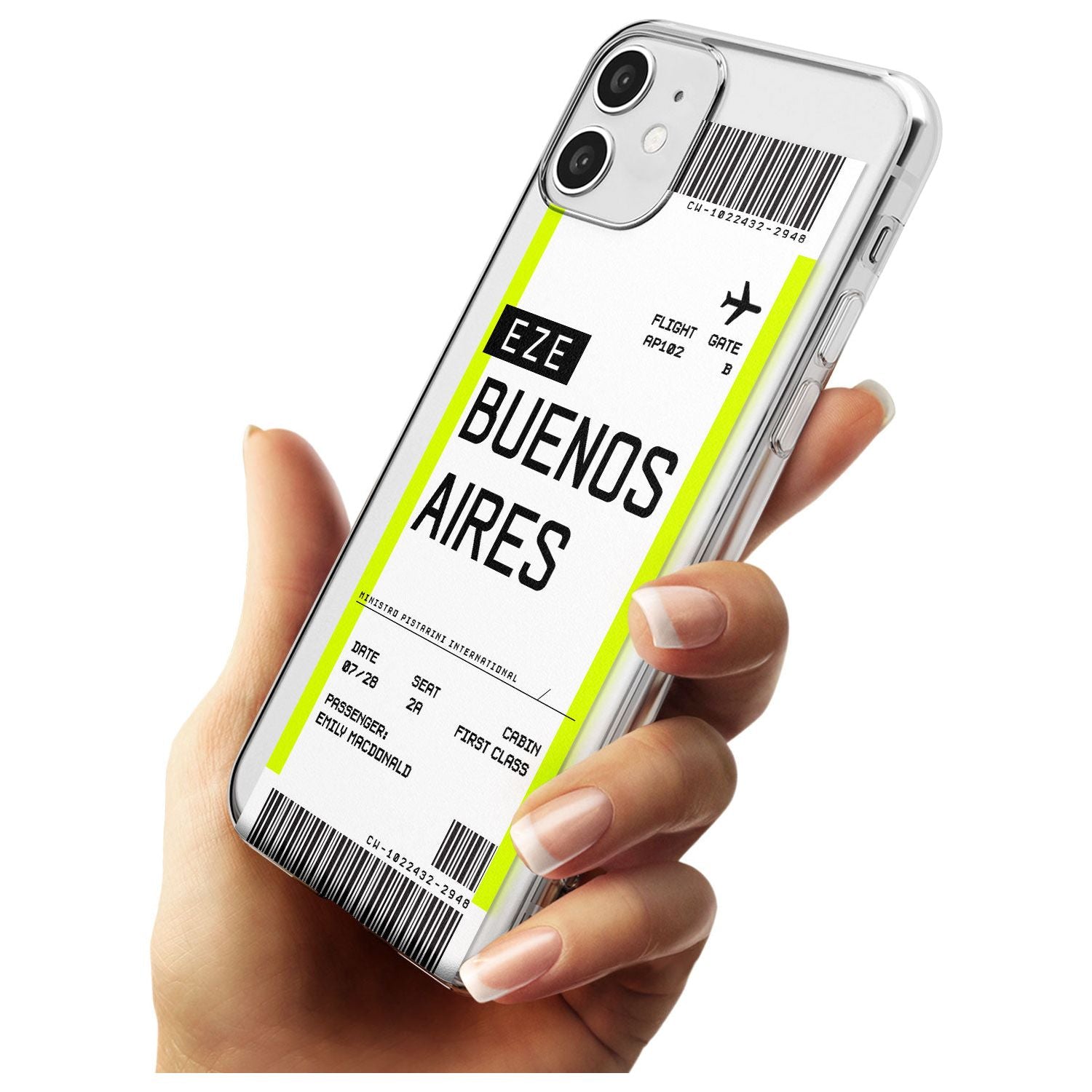 Buenos Aires Boarding Pass iPhone Case Custom Phone Case - Case Warehouse